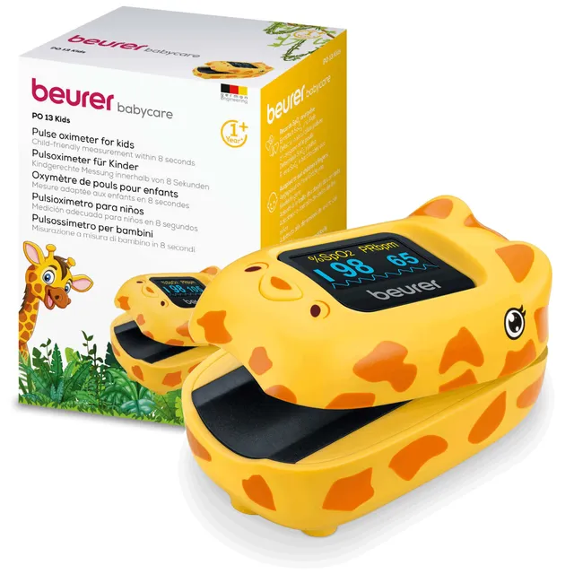 beurer-po-13-kids-ox-metro-de-pulso-de-dedo-para-ni-os-dise-o-jirafa-spo2-y-puls image 1