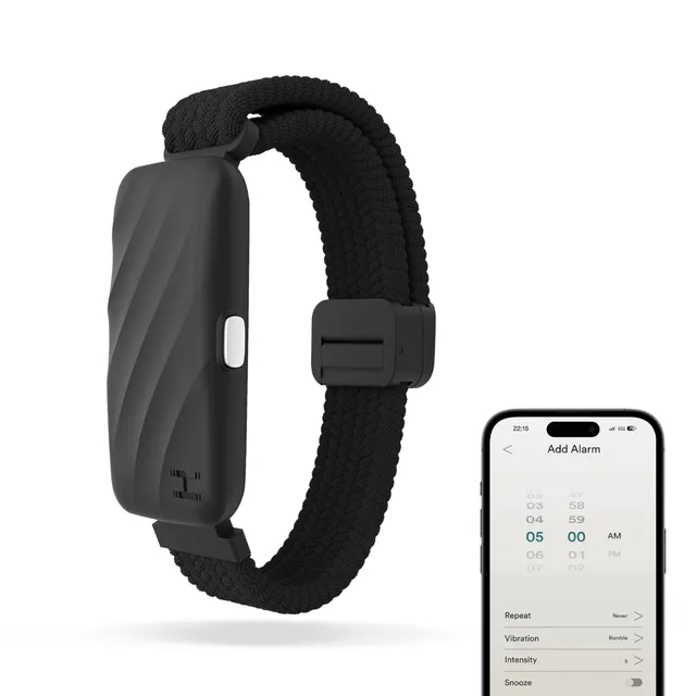 homedics-wakeband-pulsera-despertador-con-alarma-vibratoria-9-modos-funci-n-de-r image 1