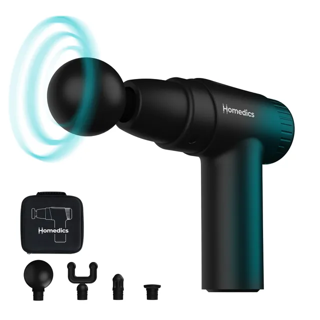 homedics-novo-mini-pistola-de-masaje-el-ctica-vibratoria-con-calor-4-accesorios- image 1