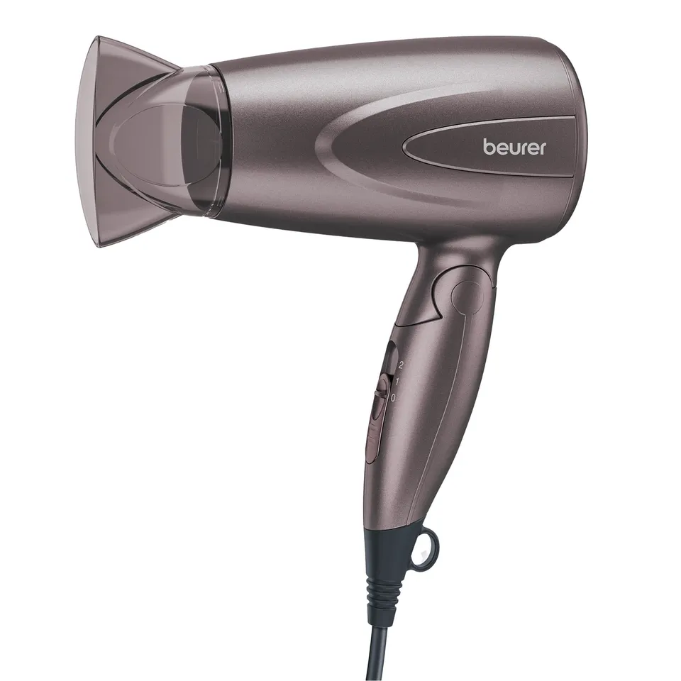 beurer-hc-17-secador-de-pelo-compacto-plegable-de-viaje-1300-w-2-niveles-de-calo image 1