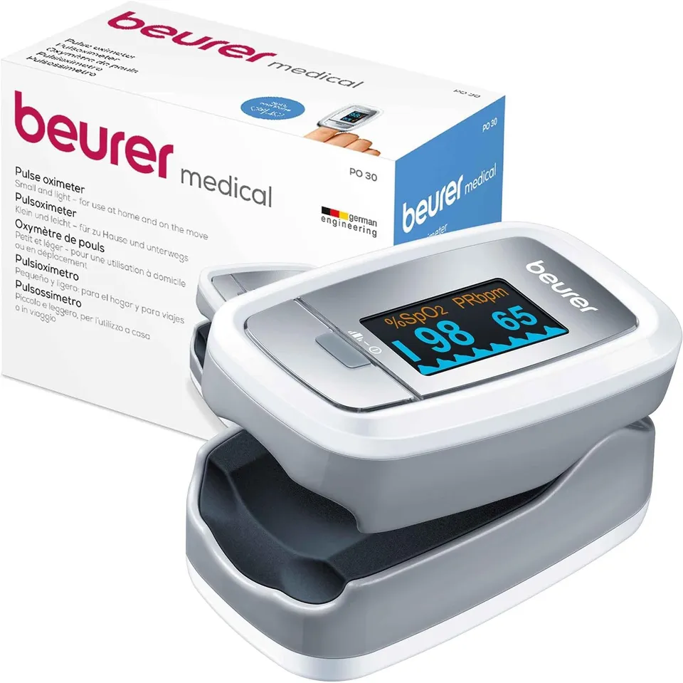 beurer-po-30-pulsiox-metro-de-dedo-con-pantalla-a-color-medici-n-spo-y-frecuenci image 1