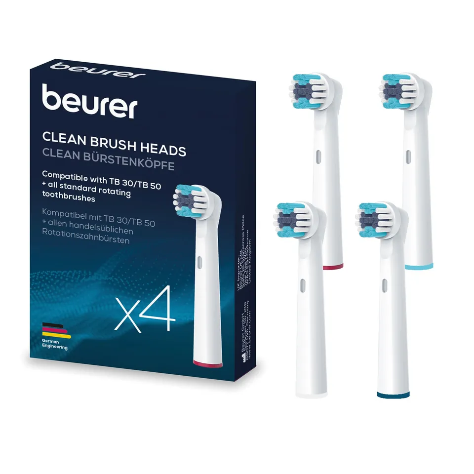 beurer-tb-30-50-cabezales-de-cepillo-de-dientes-el-ctrico-clean-pack-de-4-recamb image 1