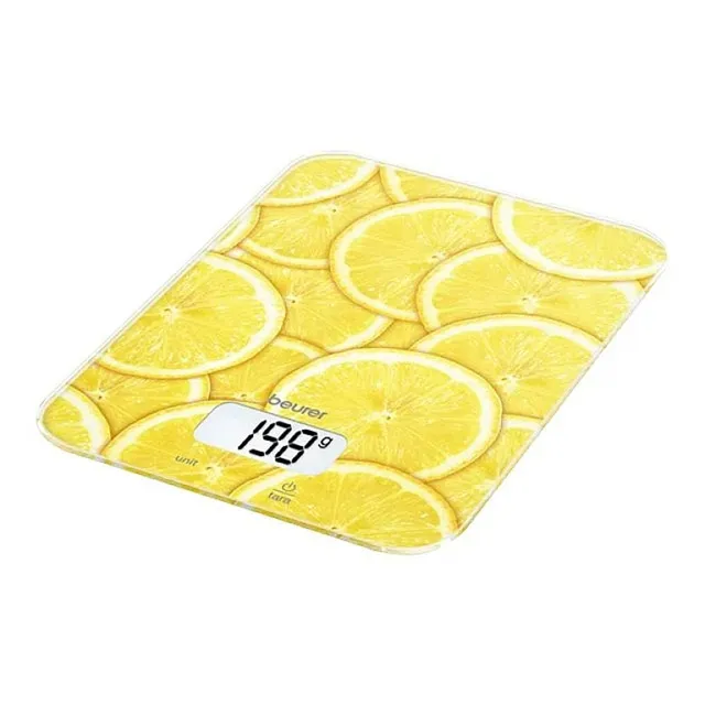 beurer-ks-19-lemon-balanza-de-cocina-digital-de-vidrio-funci-n-tara-5-kg-ultrapl image 1