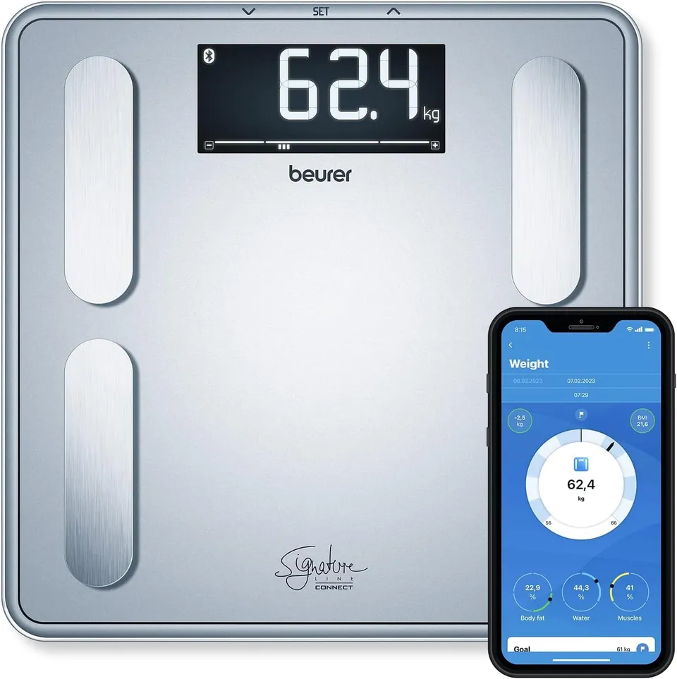 beurer-bf-405-b-scula-diagn-stica-con-an-lisis-corporal-bluetooth-y-app-healthma image 1