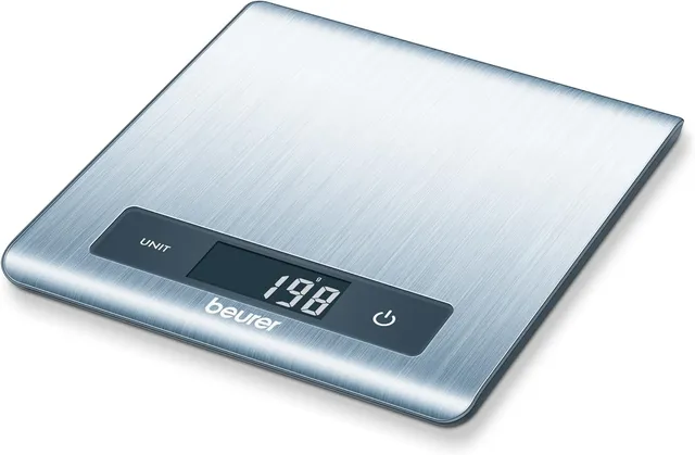 beurer-ks-51-balanza-de-cocina-ultra-plana-de-acero-inoxidable-1-5-cm-5-kg-1-g-p image 1