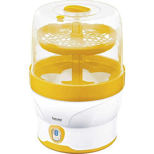 beurer-by76-esterilizador-de-vapor-digital-blanco-y-amarillo-para-6-biberones-en image 3