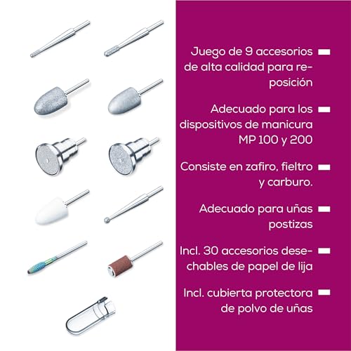beurer-mp-100-mp-200-set-de-recambio-de-manicura-con-10-fresas-de-zafiro-cer-mic image 8