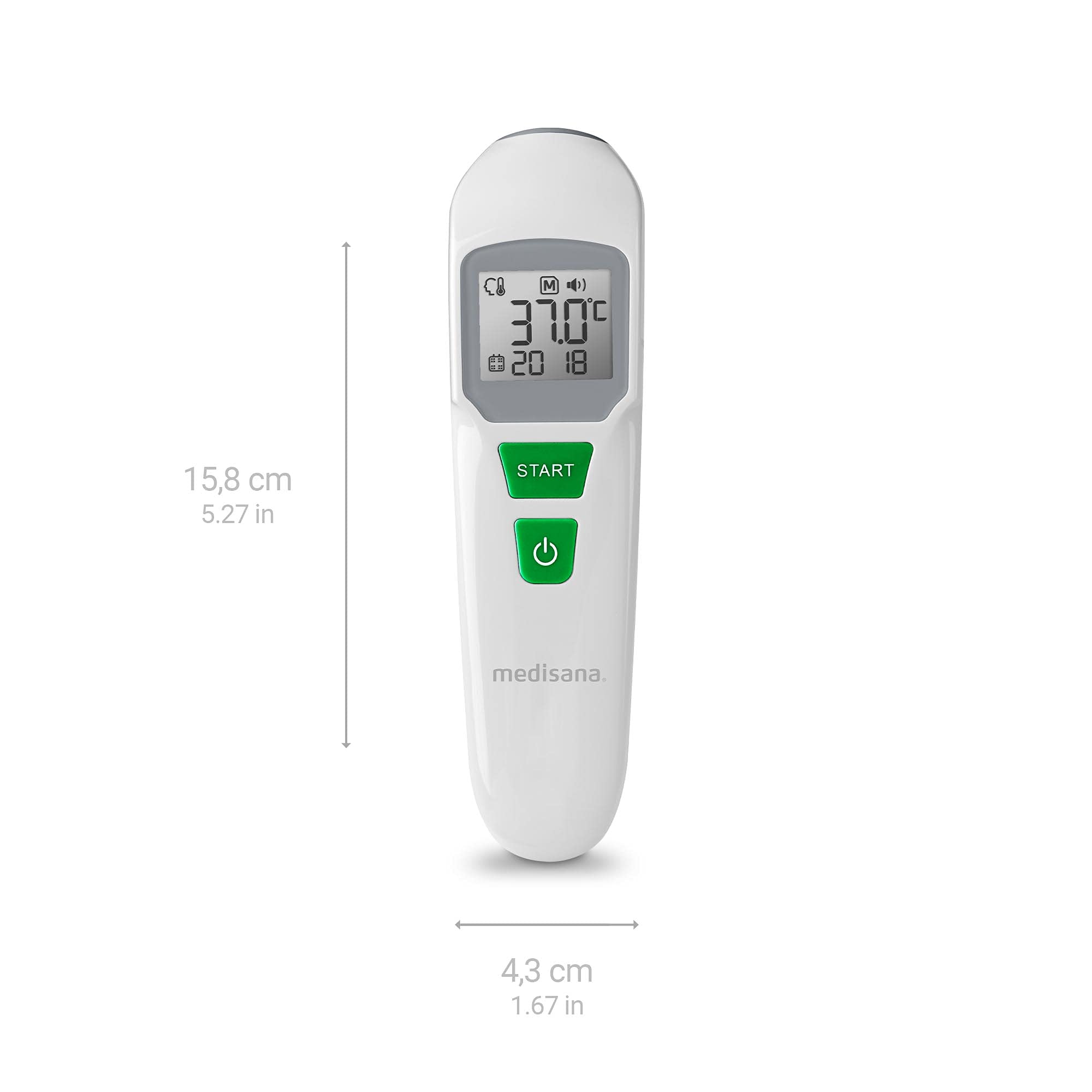 medisana-tm-762-term-metro-digital-de-frente-sin-contacto-con-alarma-visual-de-f image 2