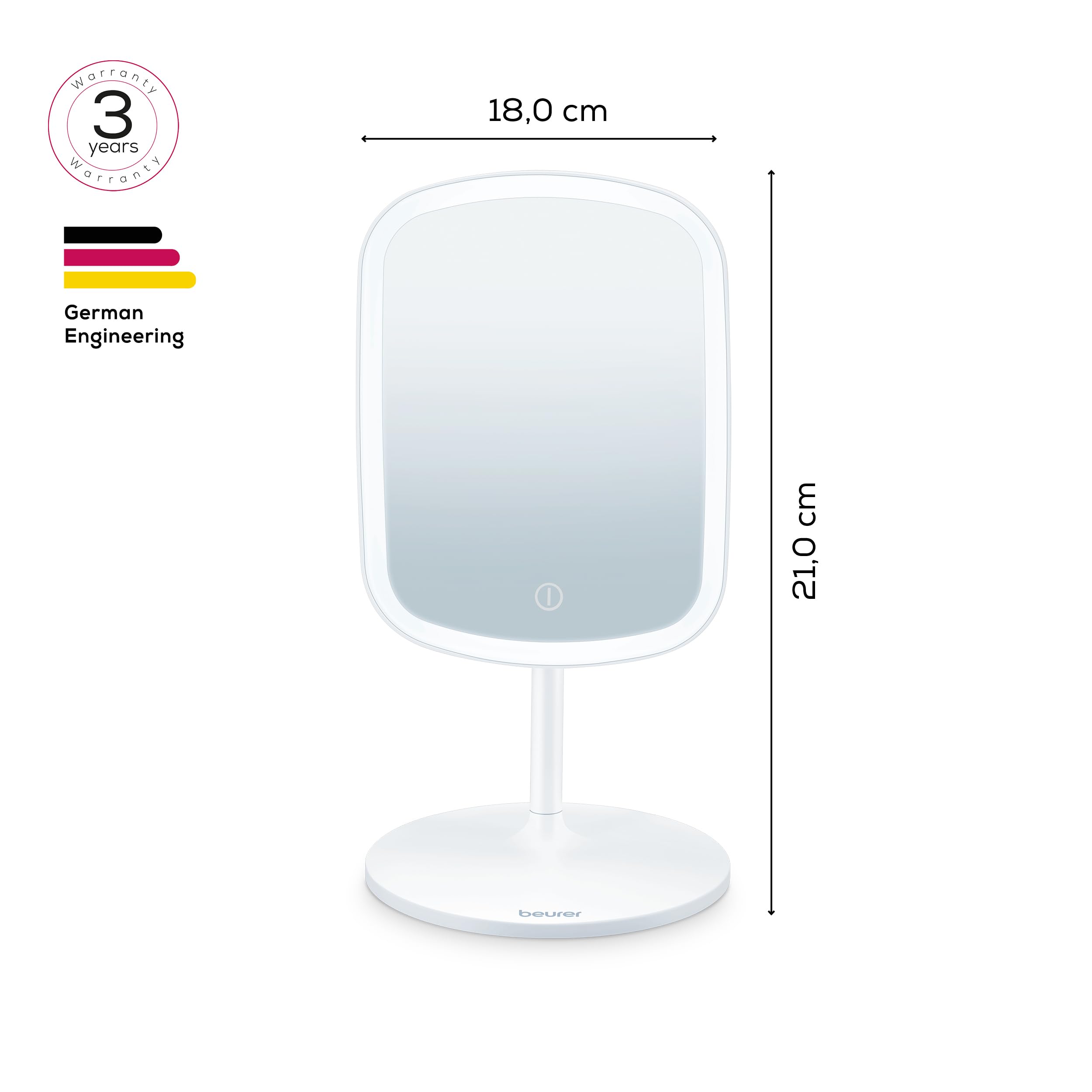 beurer-bs-47-espejo-de-maquillaje-iluminado-3-colores-de-luz-33-led-giratorio-36 image 6