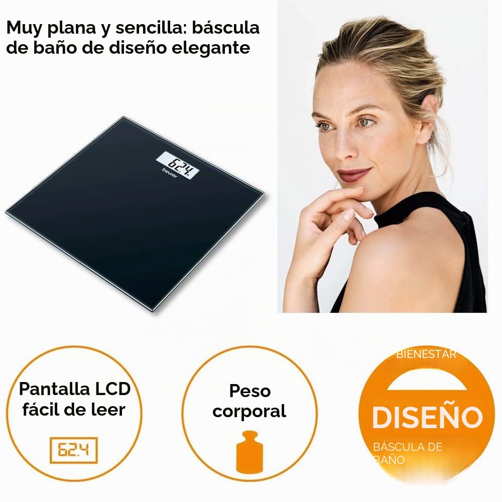 beurer-gs-10-b-scula-de-ba-o-digital-ultrafina-de-vidrio-negra-hasta-180-kg image 3