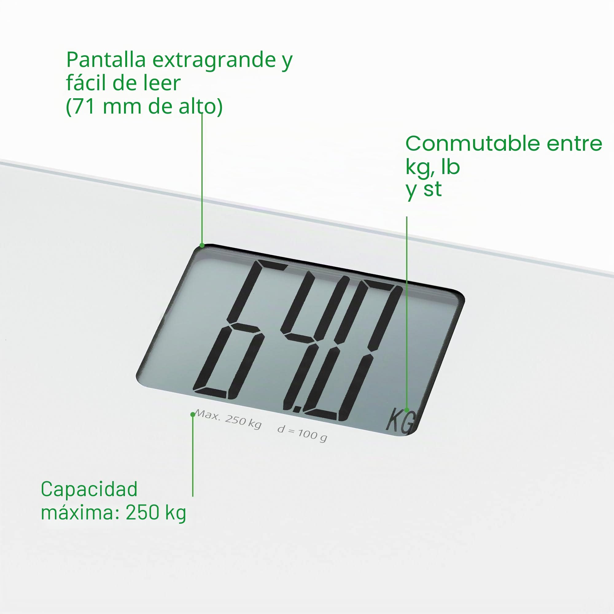 medisana-ps-470-balanza-digital-de-ba-o-xl-de-vidrio-con-pantalla-lcd-extragrand image 6