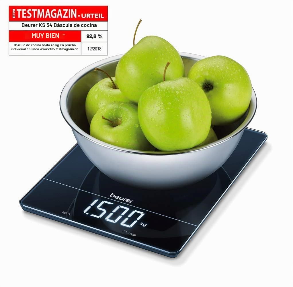 beurer-ks-34-balanza-de-cocina-digital-hasta-15-kg-con-precisi-n-de-1-g-funci-n- image 3