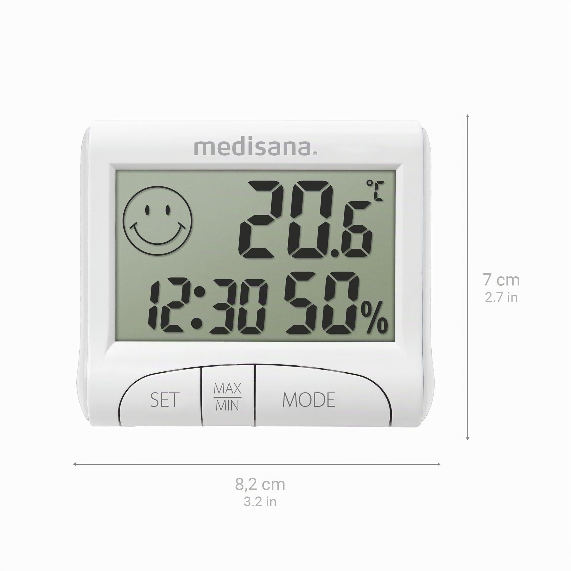 medisana-hg-100-higr-metro-digital-con-term-metro-ambiental-smiley-de-confort-fu image 2