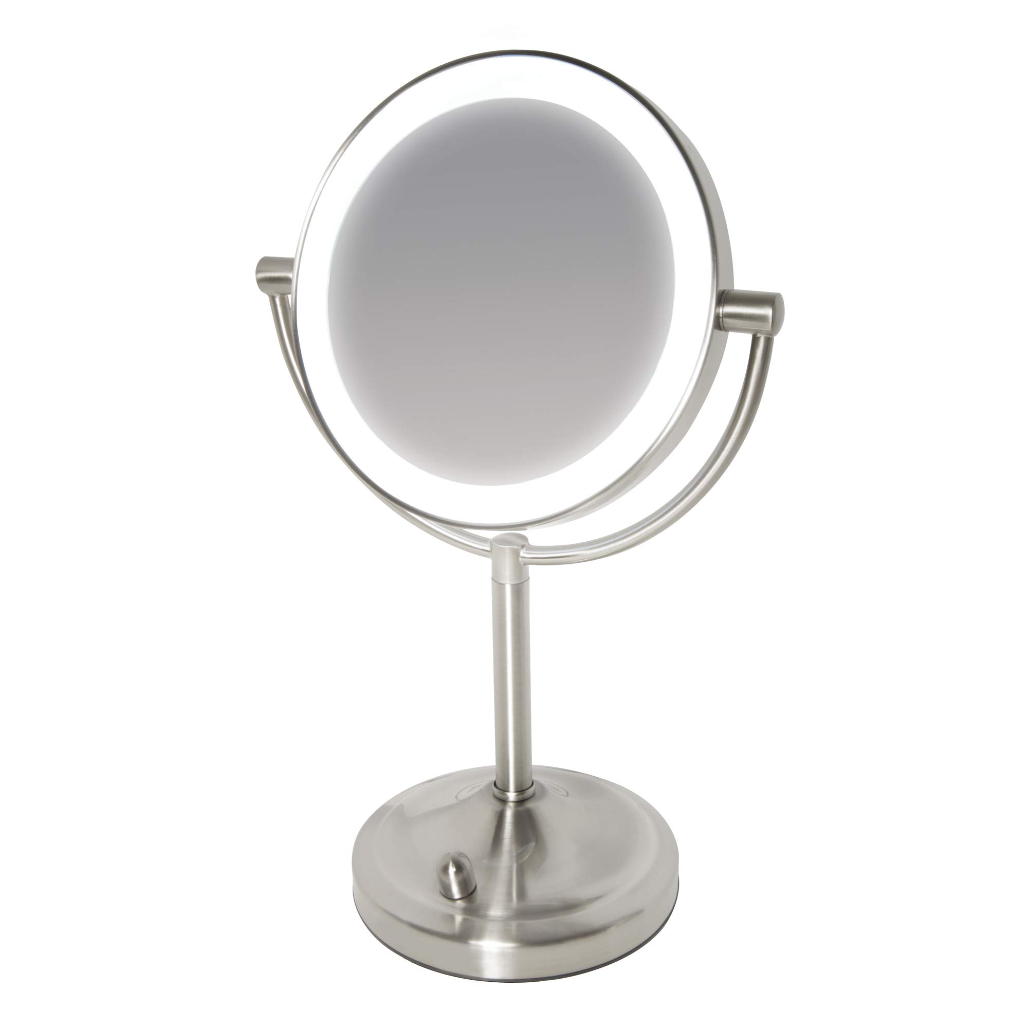 homedics-beauty-espejo-de-maquillaje-de-doble-cara-con-led-regulable-aumento-1x- image 1