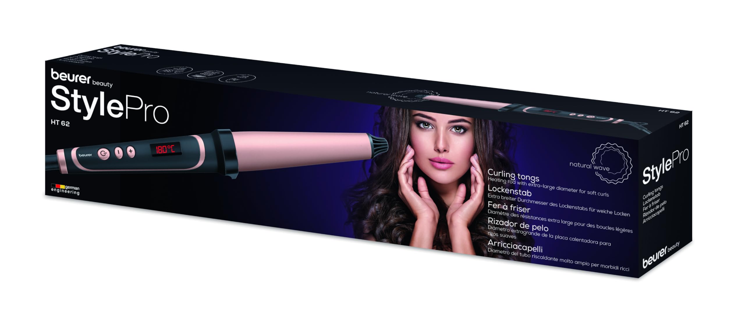 beurer-ht62-rizador-de-pelo-c-nico-25-38-mm-con-revestimiento-de-keratina-y-cer- image 2
