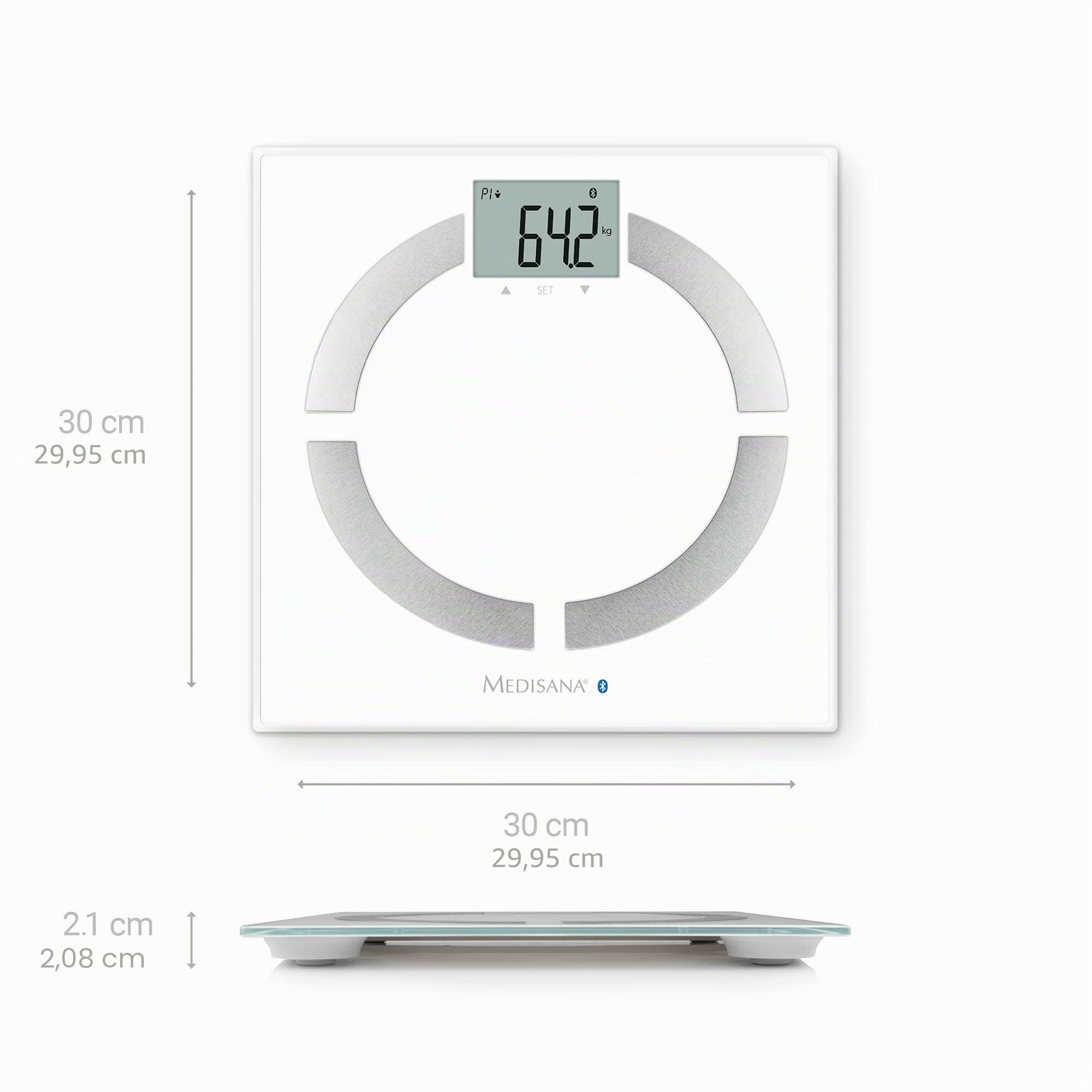 medisana-bs-444-connect-b-scula-de-an-lisis-corporal-digital-bluetooth-hasta-180 image 2