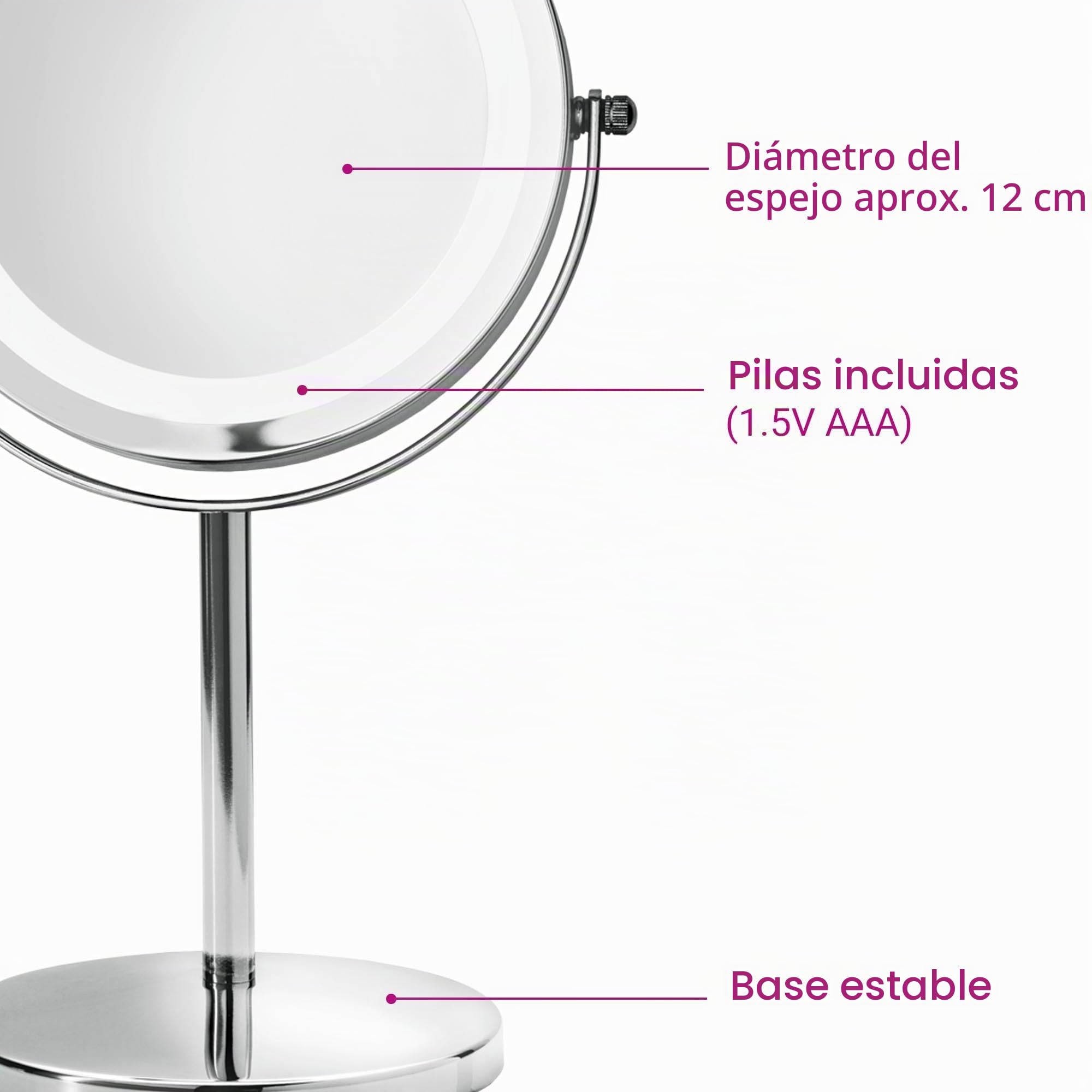 medisana-cm-840-espejo-de-maquillaje-con-iluminaci-n-led-de-18-luces-aumento-5x- image 5