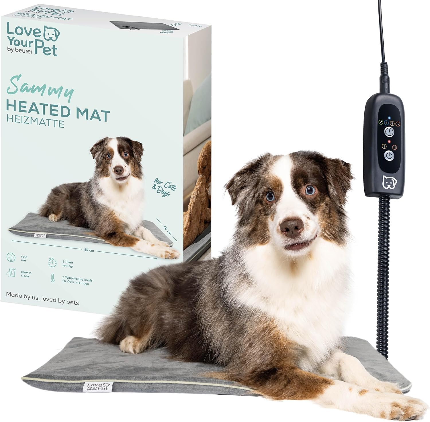 beurer-love-your-pet-colchoneta-t-rmica-sammy-talla-l-para-perros-y-gatos-65-50- image 1