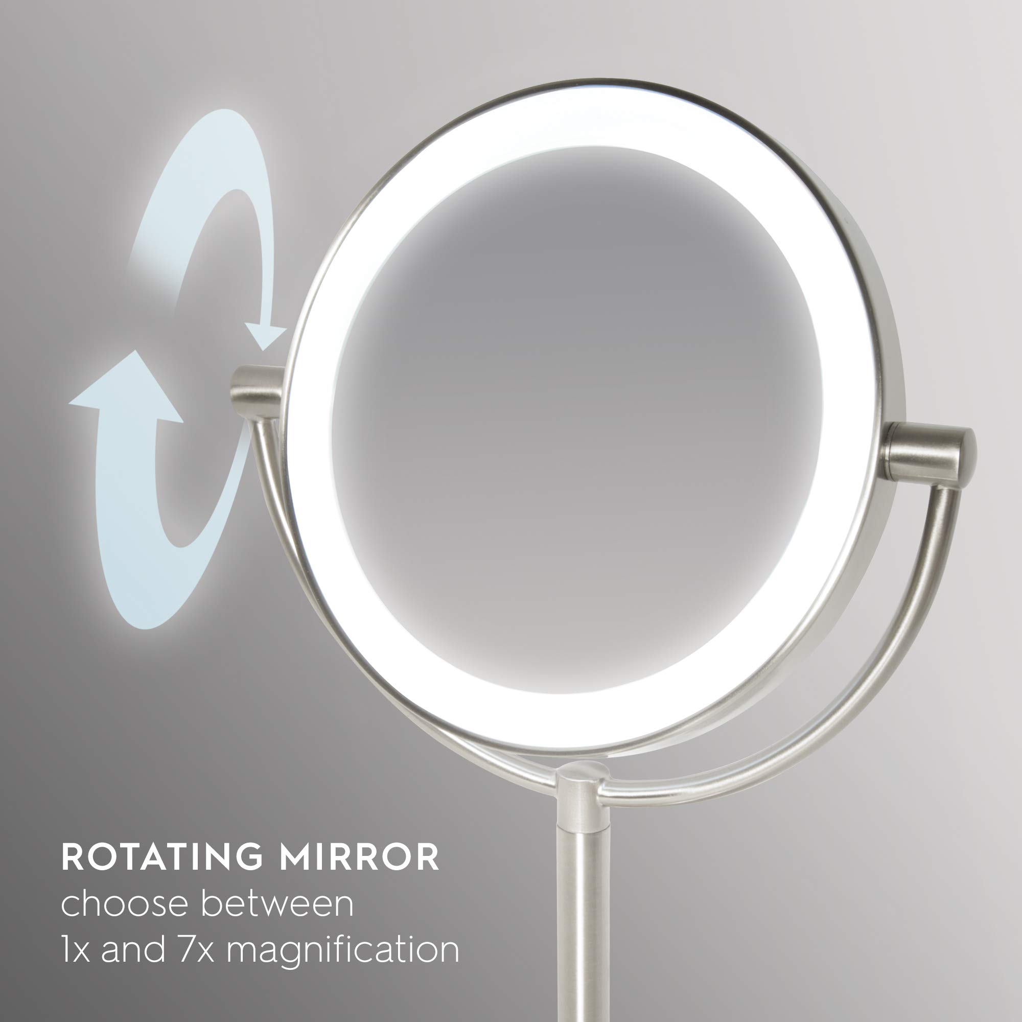 homedics-beauty-espejo-de-maquillaje-de-doble-cara-con-led-regulable-aumento-1x- image 3