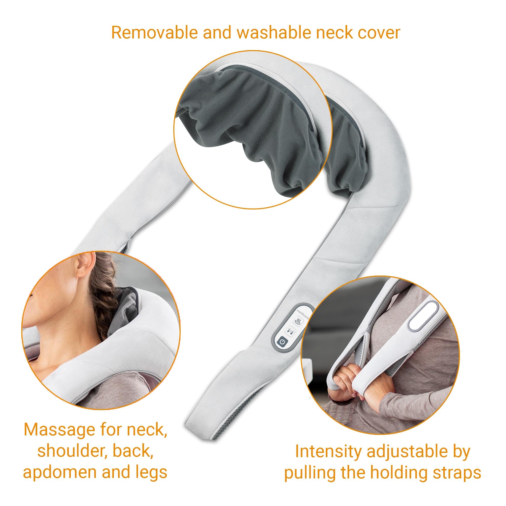 medisana-nm-860-masajeador-cervical-shiatsu-con-funci-n-de-calor-4-cabezales-gir image 4