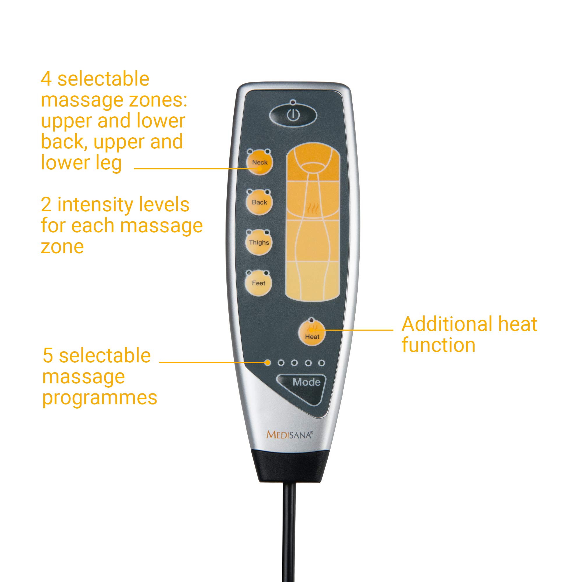 medisana-mm-825-esterilla-de-masaje-para-todo-el-cuerpo-5-programas-4-zonas-func image 5