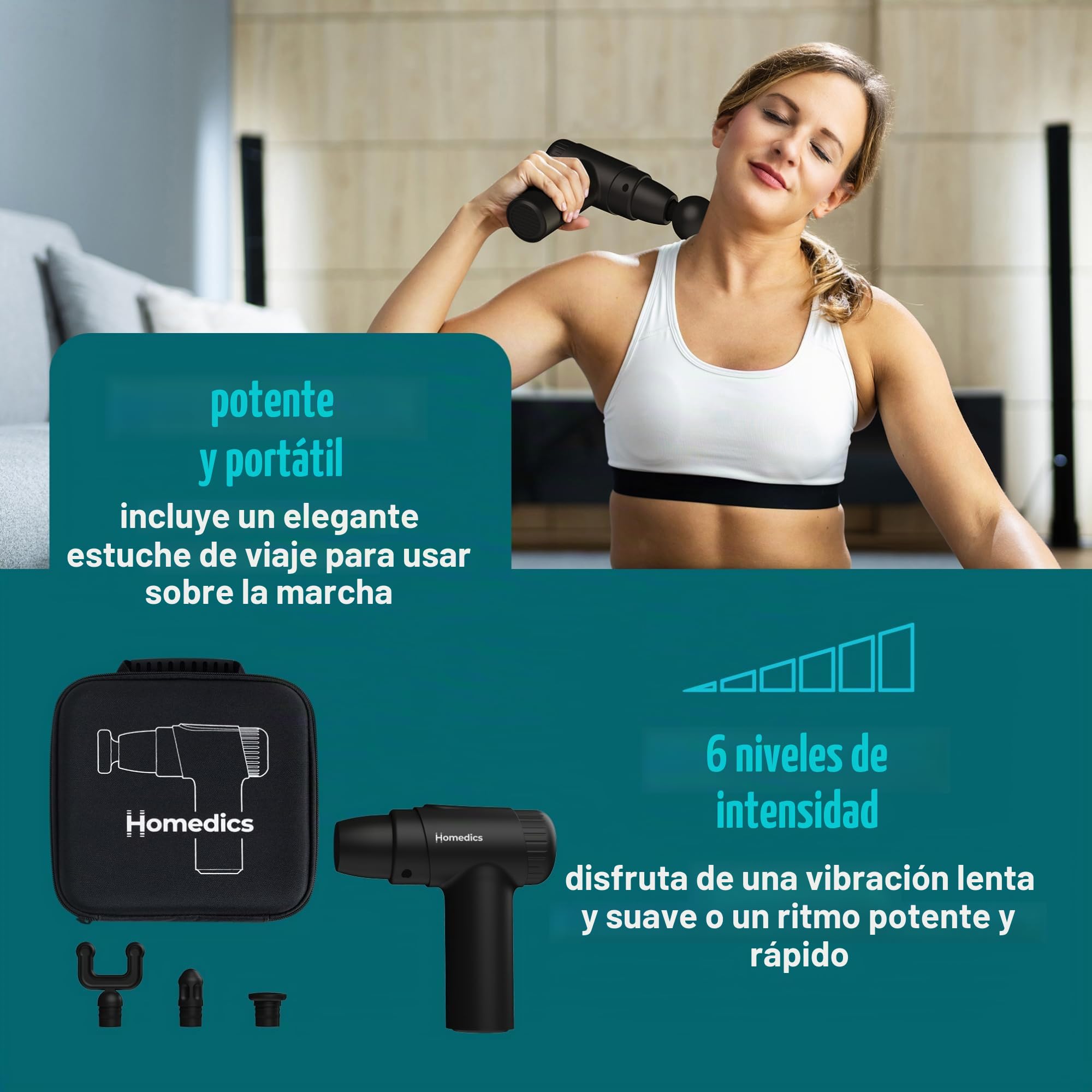 homedics-novo-mini-pistola-de-masaje-el-ctica-vibratoria-con-calor-4-accesorios- image 7