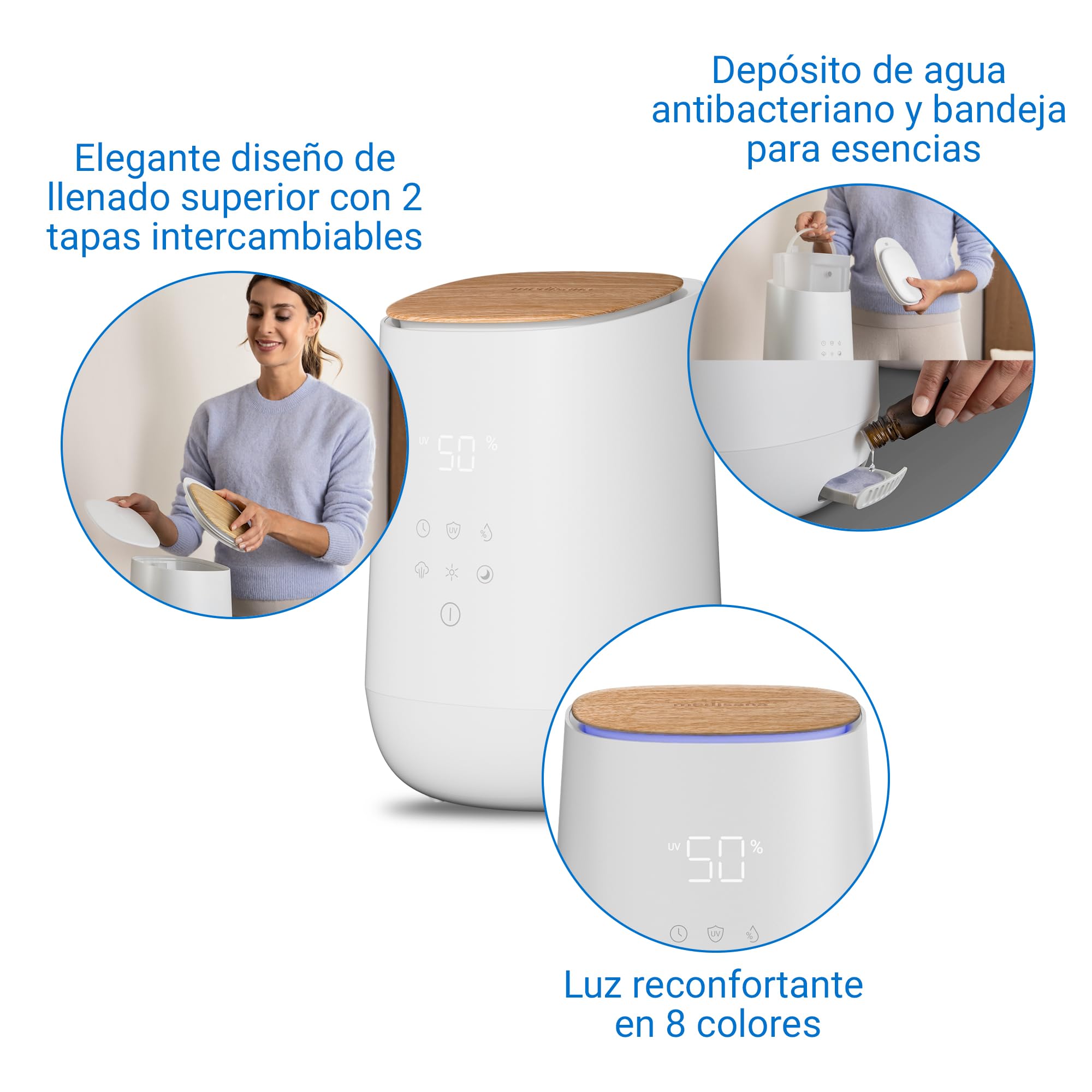 medisana-ah-680-humidificador-ultras-nico-con-higr-metro-y-luz-uv-c-modo-sue-o-s image 4