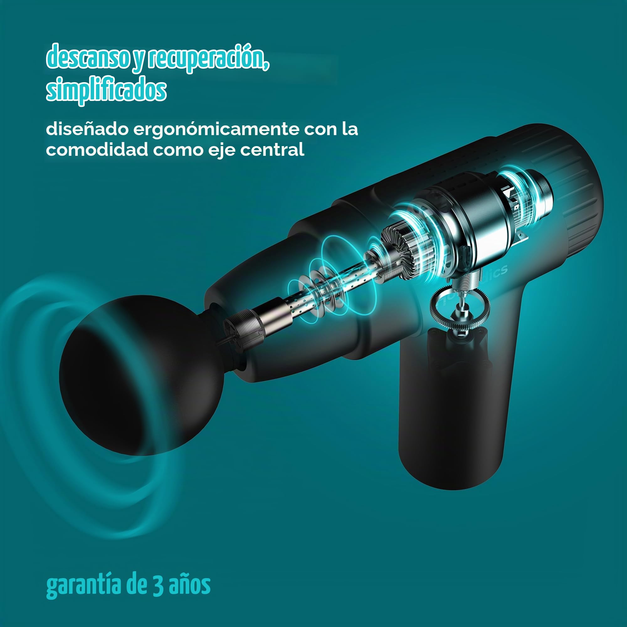 homedics-novo-mini-pistola-de-masaje-el-ctica-vibratoria-con-calor-4-accesorios- image 2