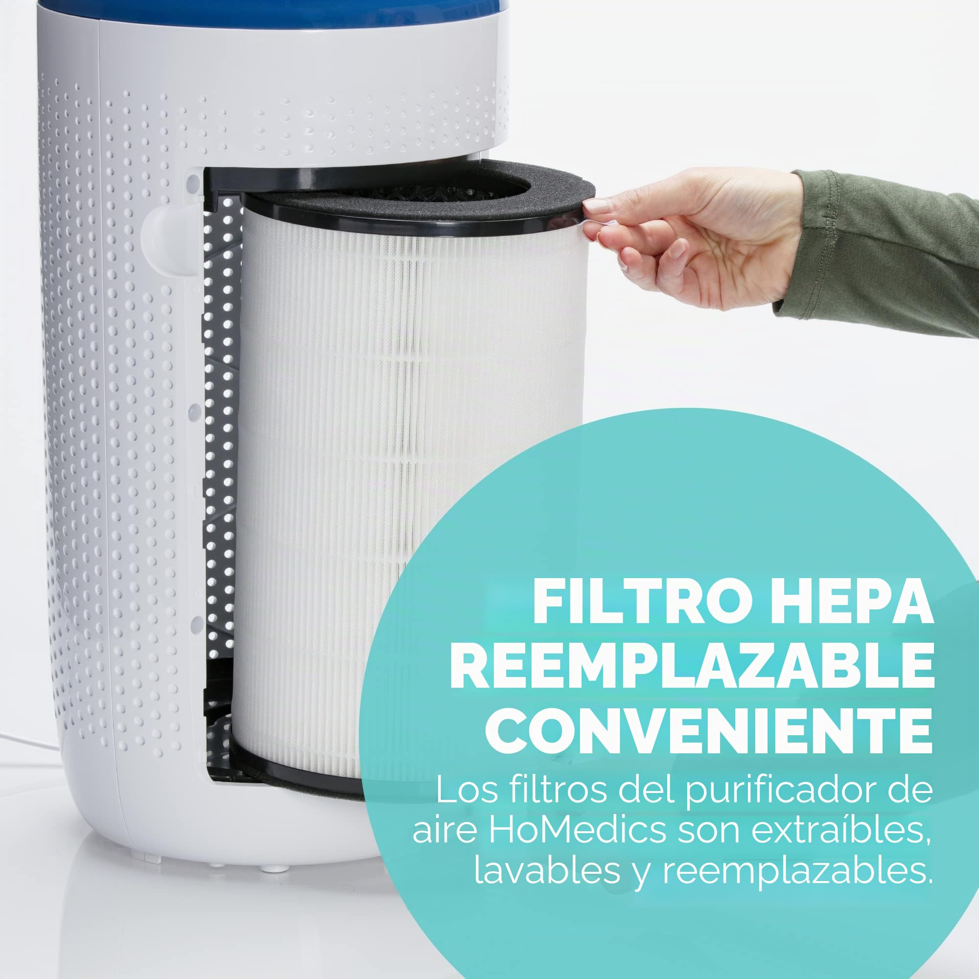 homedics-totalclean-5-en-1-deluxe-purificador-de-aire-true-hepa-360-y-carb-n-act image 5