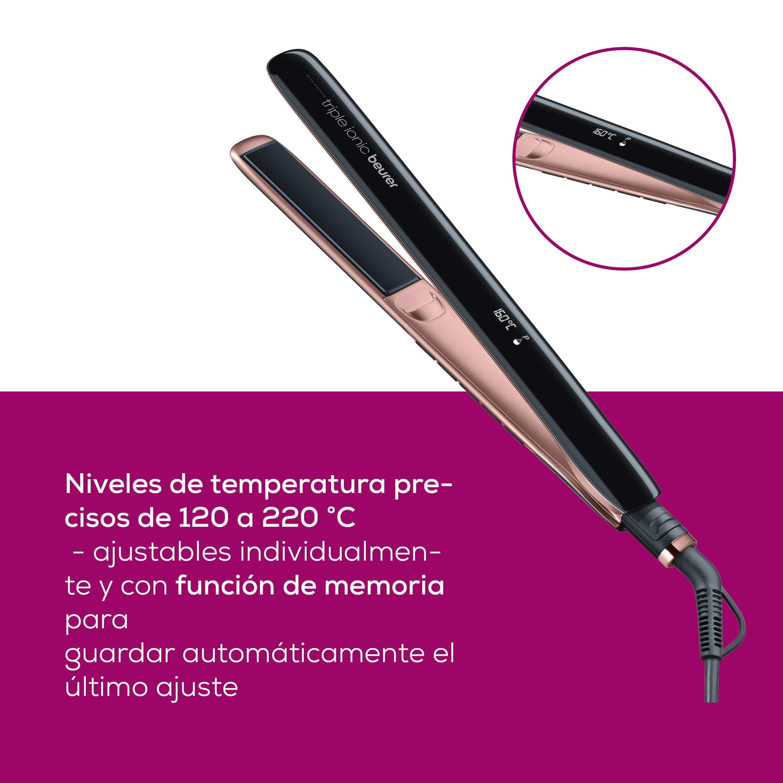 beurer-hs80-plancha-de-cabello-negra-y-cromada-con-funci-n-triple-i-nica-y-placa image 3