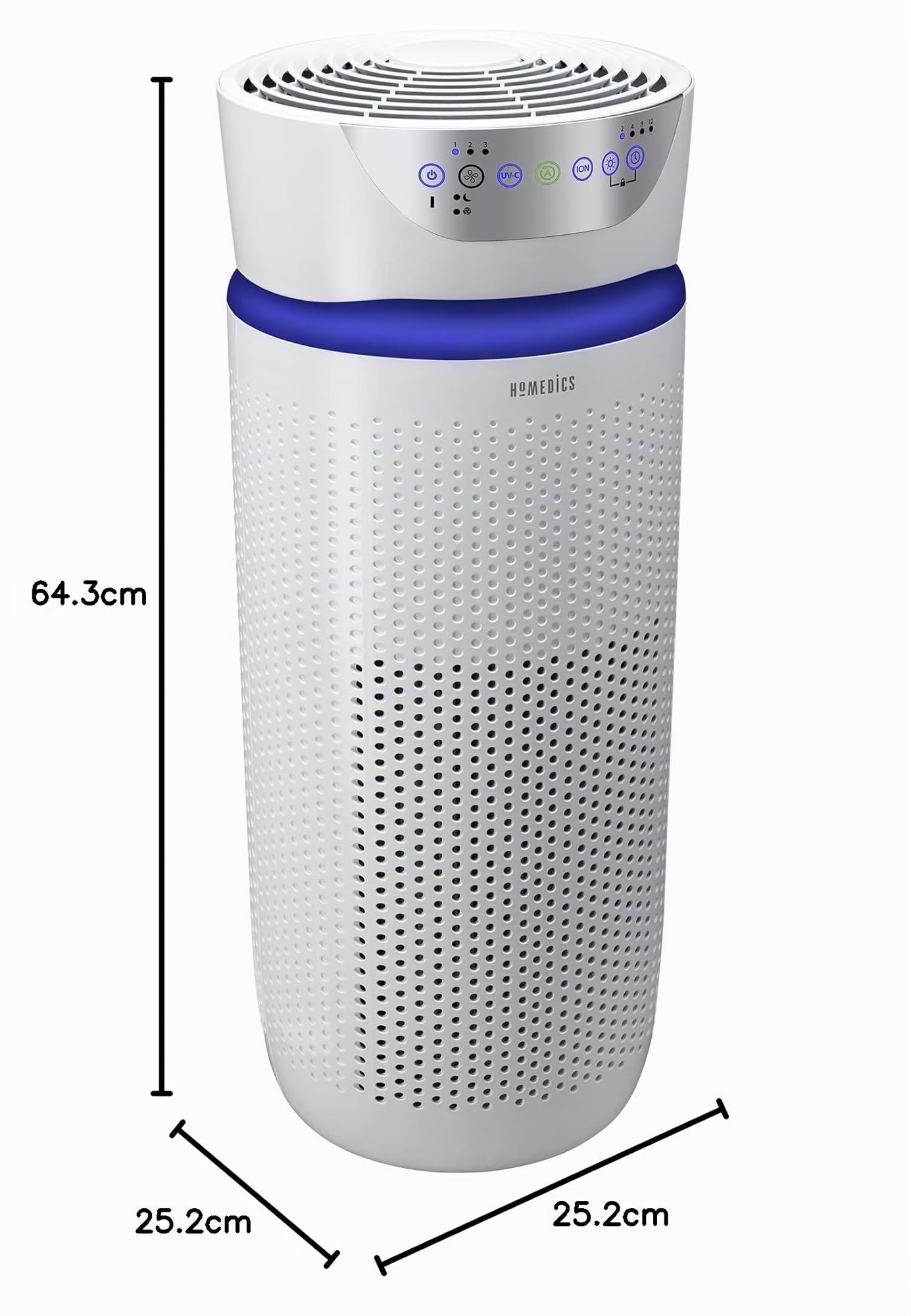 homedics-totalclean-5-en-1-deluxe-purificador-de-aire-true-hepa-360-y-carb-n-act image 8