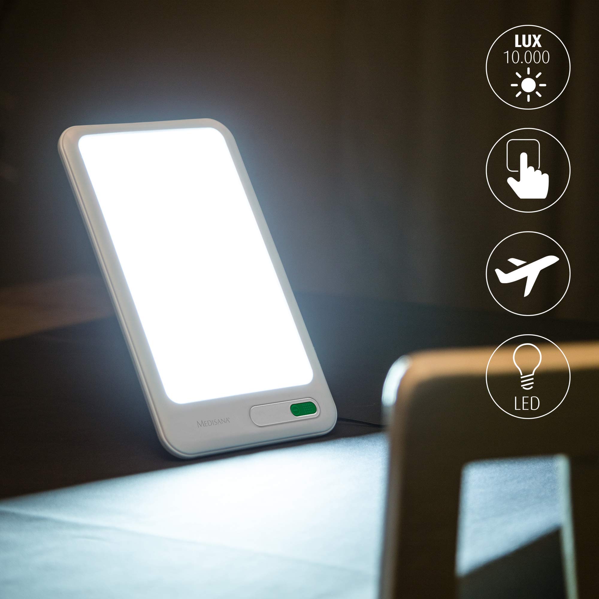 medisana-lt-460-l-mpara-de-luz-diurna-led-10-000-lux-terapia-de-luz-plana-tipo-t image 7