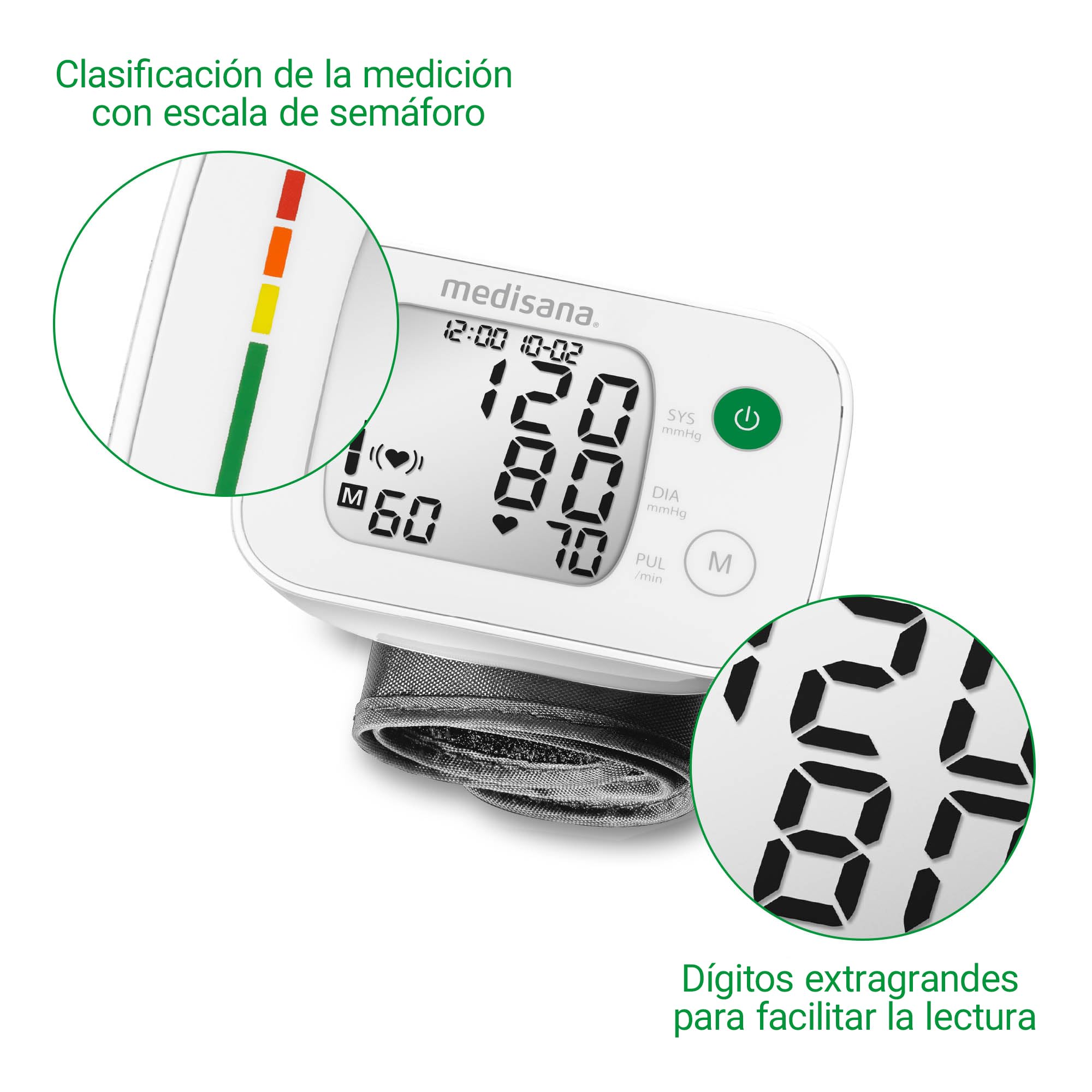 medisana-bw-335-tensi-metro-de-mu-eca-digital-con-escala-de-sem-foro-memoria-2-u image 4