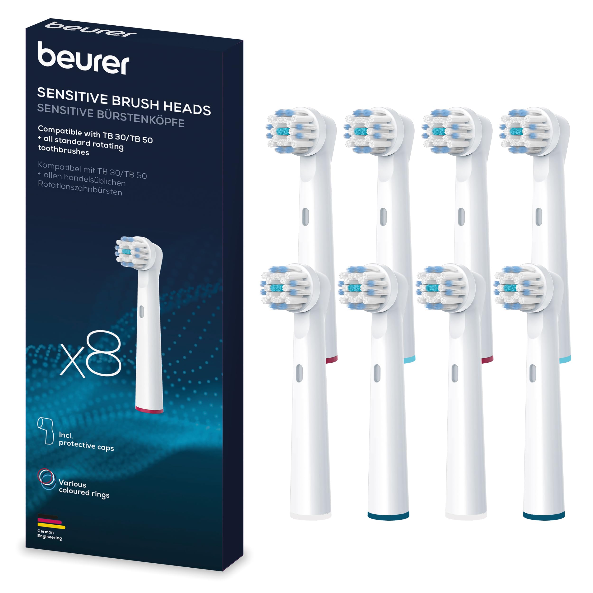 beurer-tb-30-50-cabezales-de-cepillo-de-dientes-sensitive-pack-de-8-compatibles- image 1