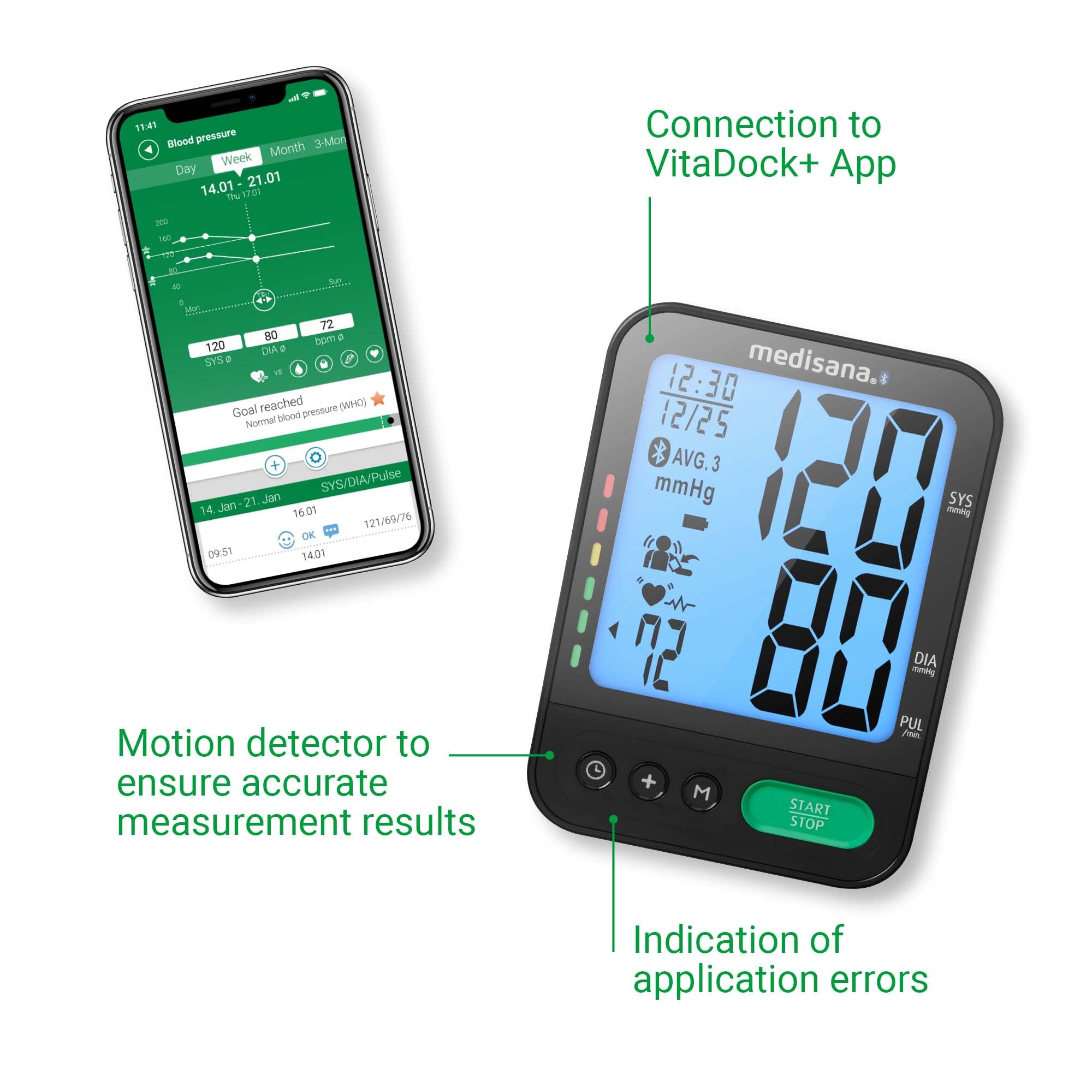 medisana-bu-580-connect-tensi-metro-de-brazo-con-app-bluetooth-vitadock-escala-s image 5
