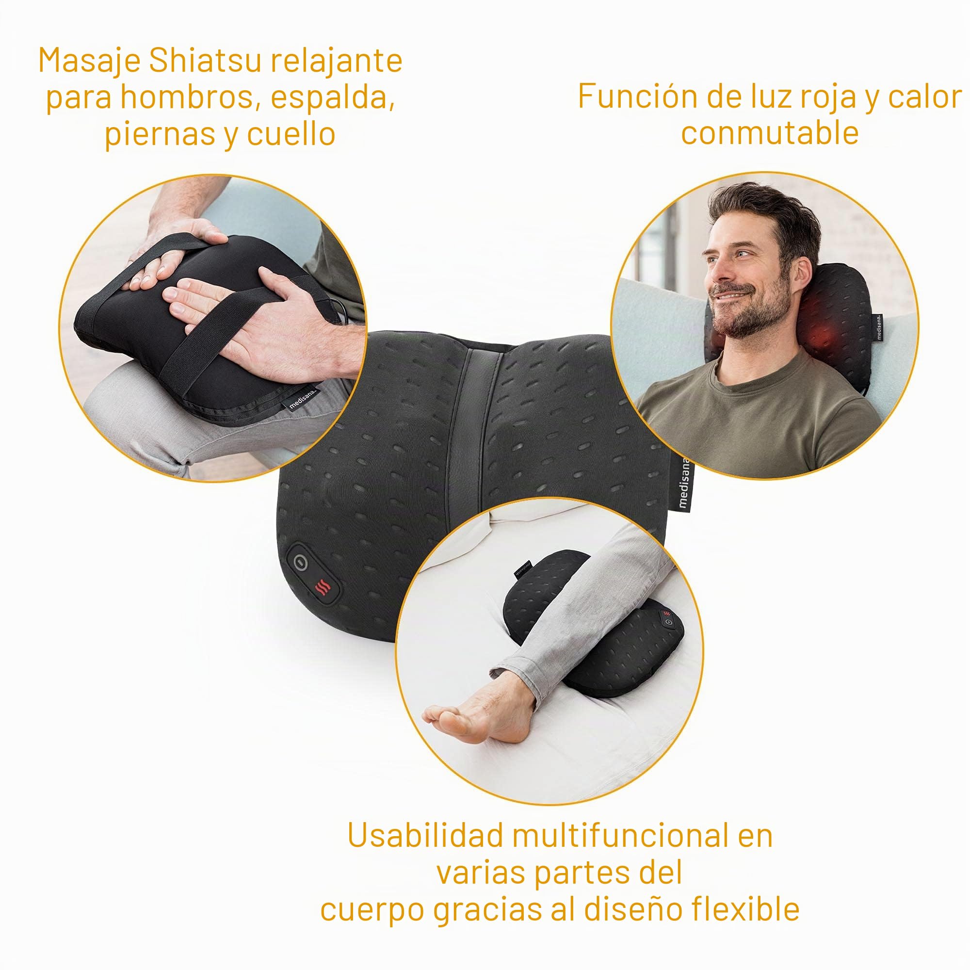 medisana-cl-300-coj-n-de-masaje-shiatsu-con-funci-n-de-calor-y-4-cabezales-girat image 5
