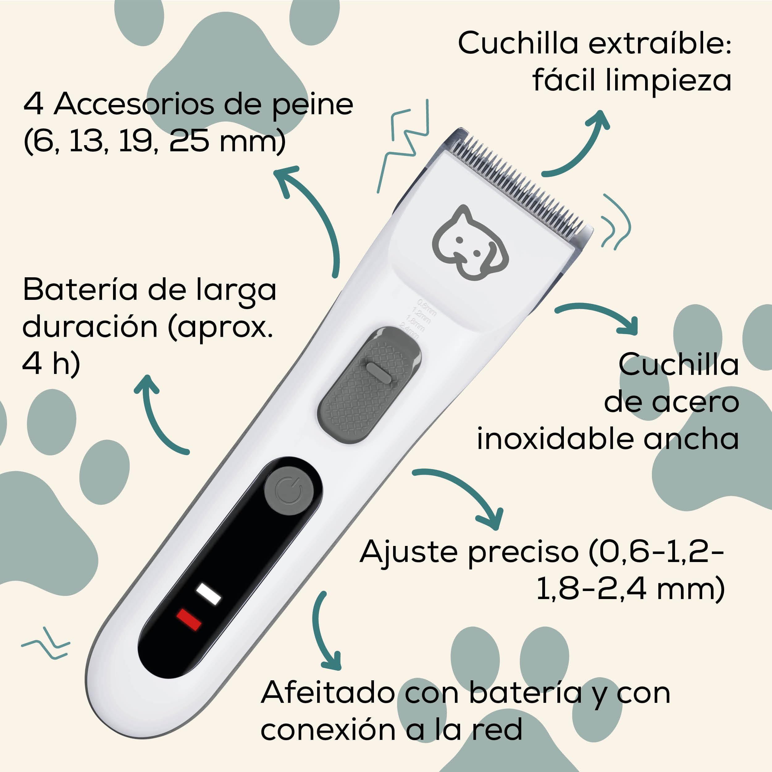 beurer-love-your-pet-recortadora-fluffy-cortapelos-silencioso-para-perros-y-gato image 7