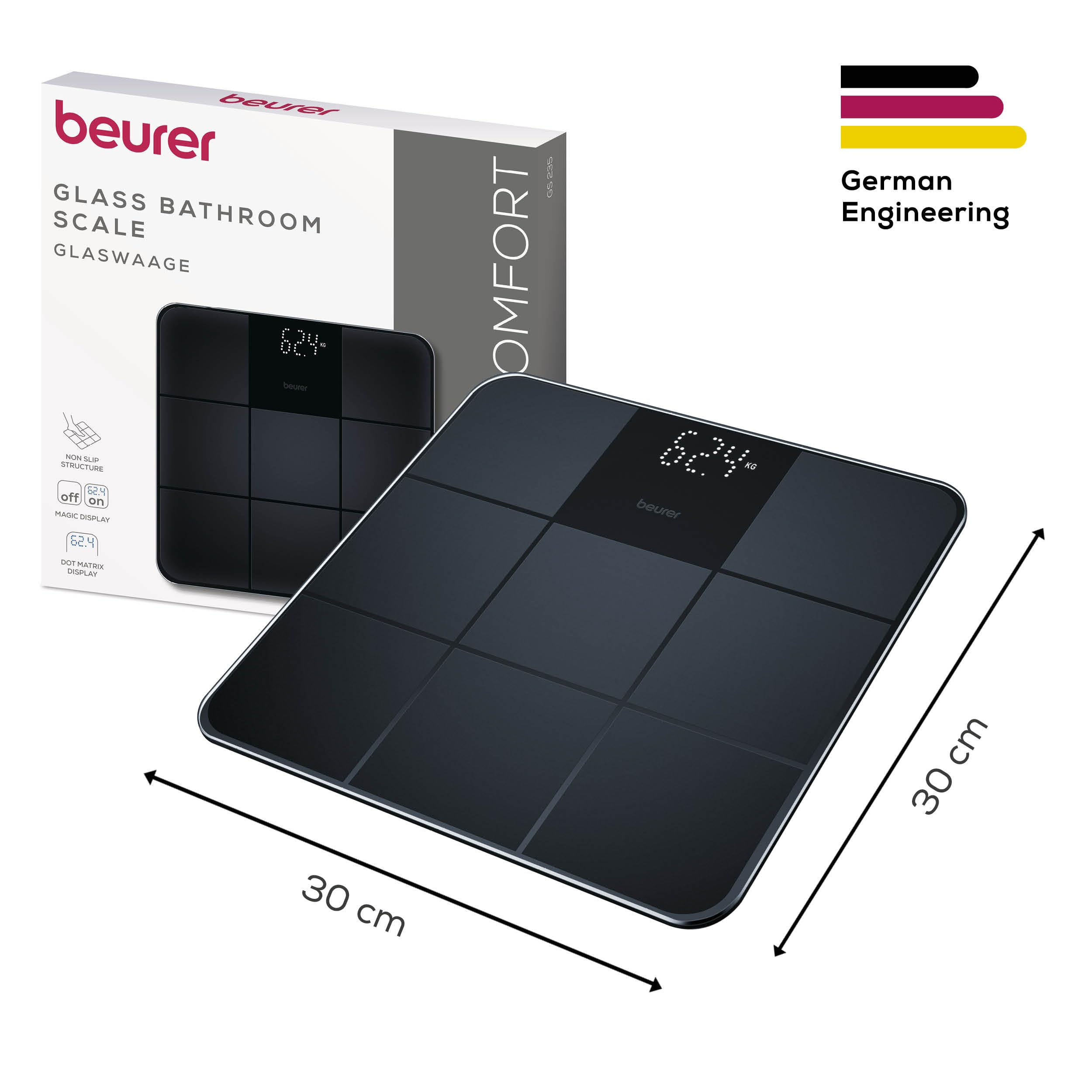 beurer-gs-235-b-scula-de-ba-o-digital-de-vidrio-con-pantalla-m-gica-oculta-super image 5