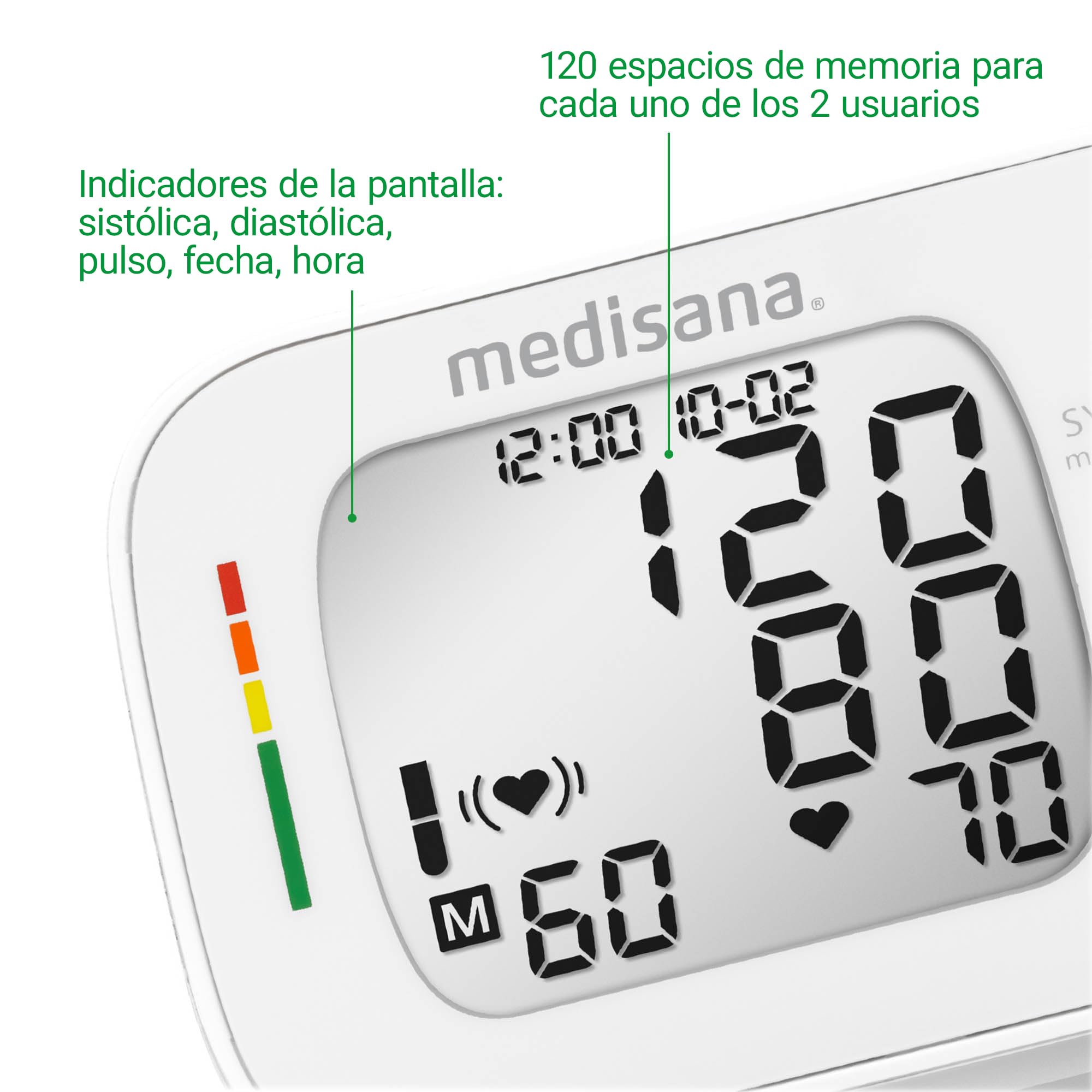 medisana-bw-335-tensi-metro-de-mu-eca-digital-con-escala-de-sem-foro-memoria-2-u image 5