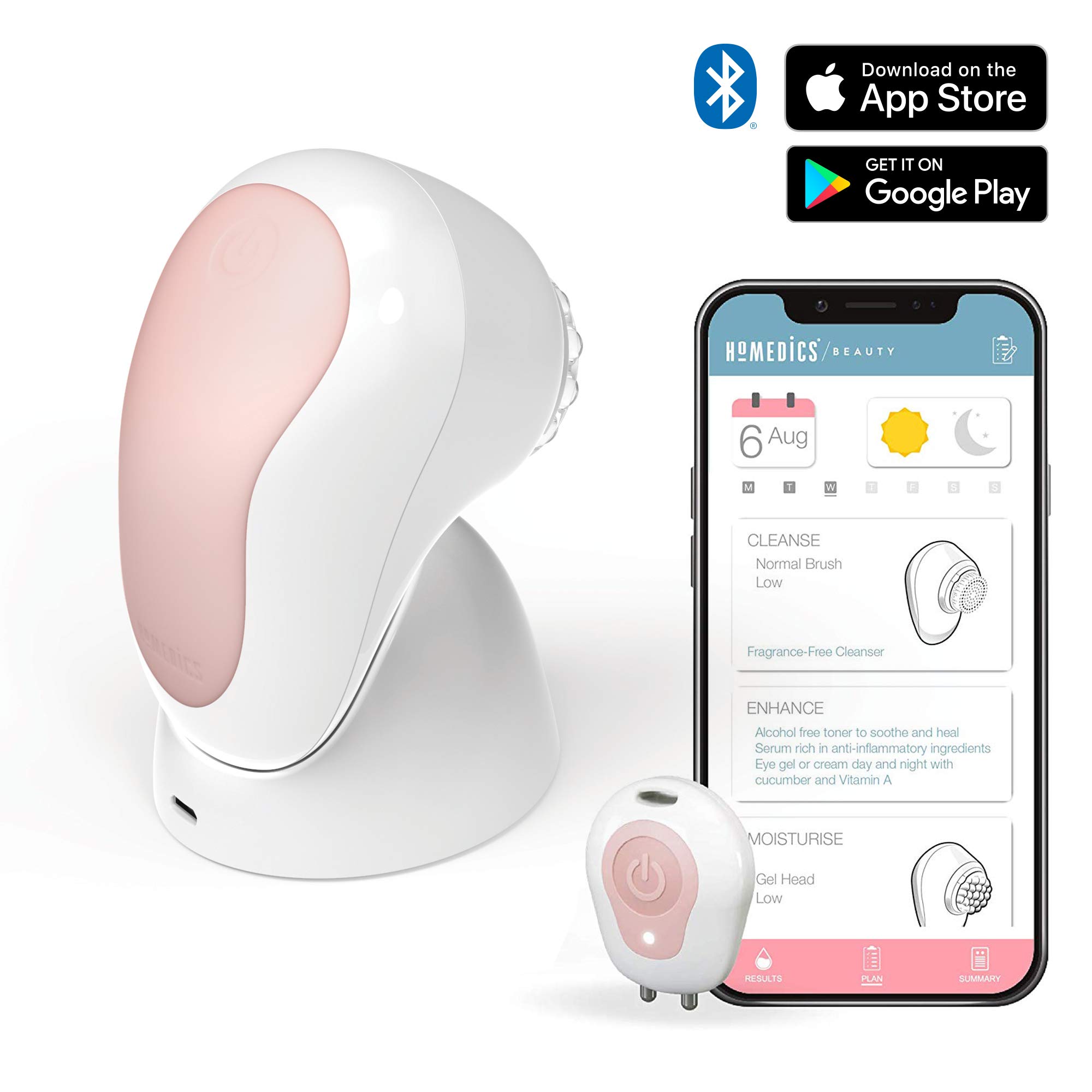 homedics-puret-plus-cepillo-de-limpieza-facial-s-nico-con-analizador-de-piel-v-a image 2