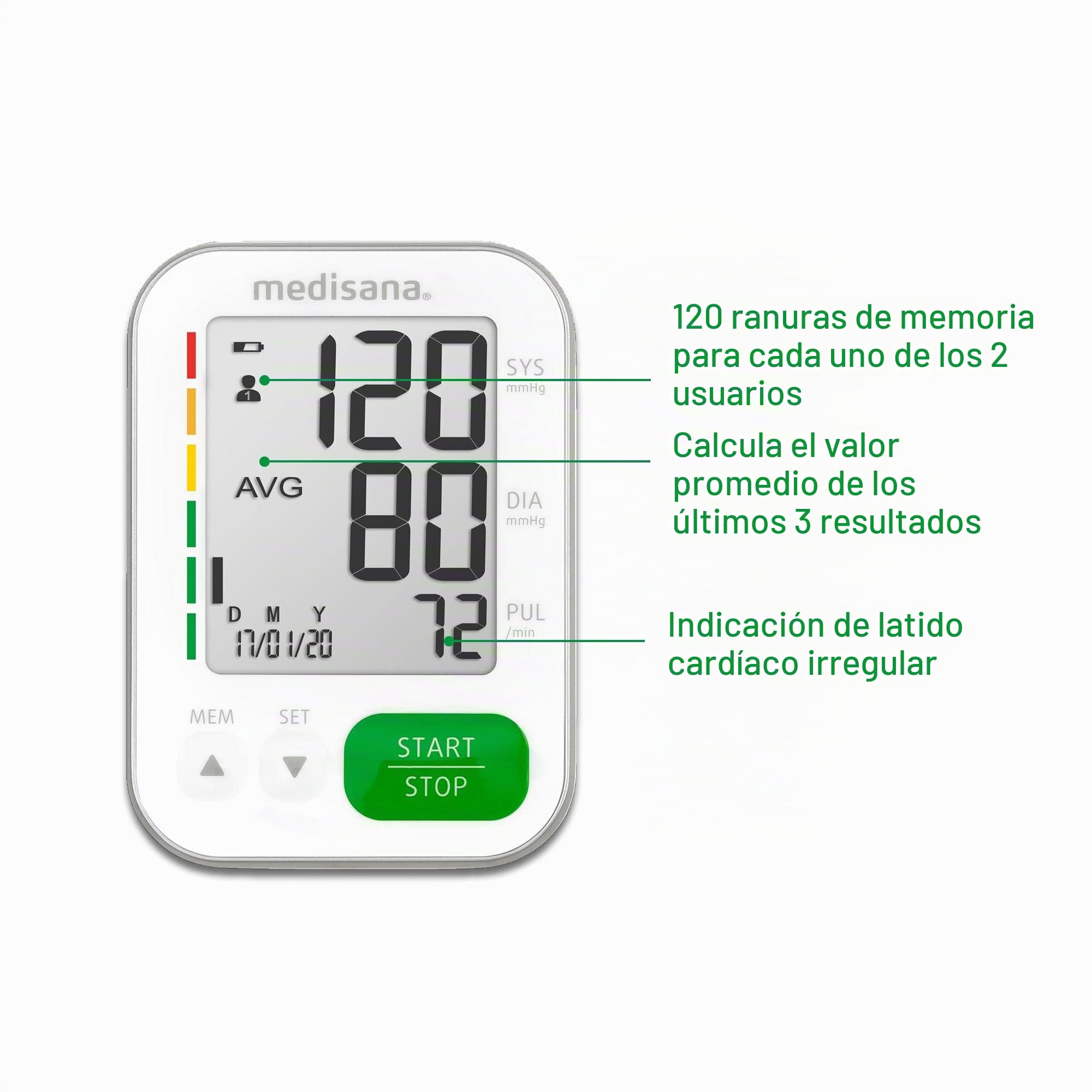 medisana-bu-565-tensi-metro-de-brazo-digital-con-escala-semaf-rica-puls-metro-de image 5