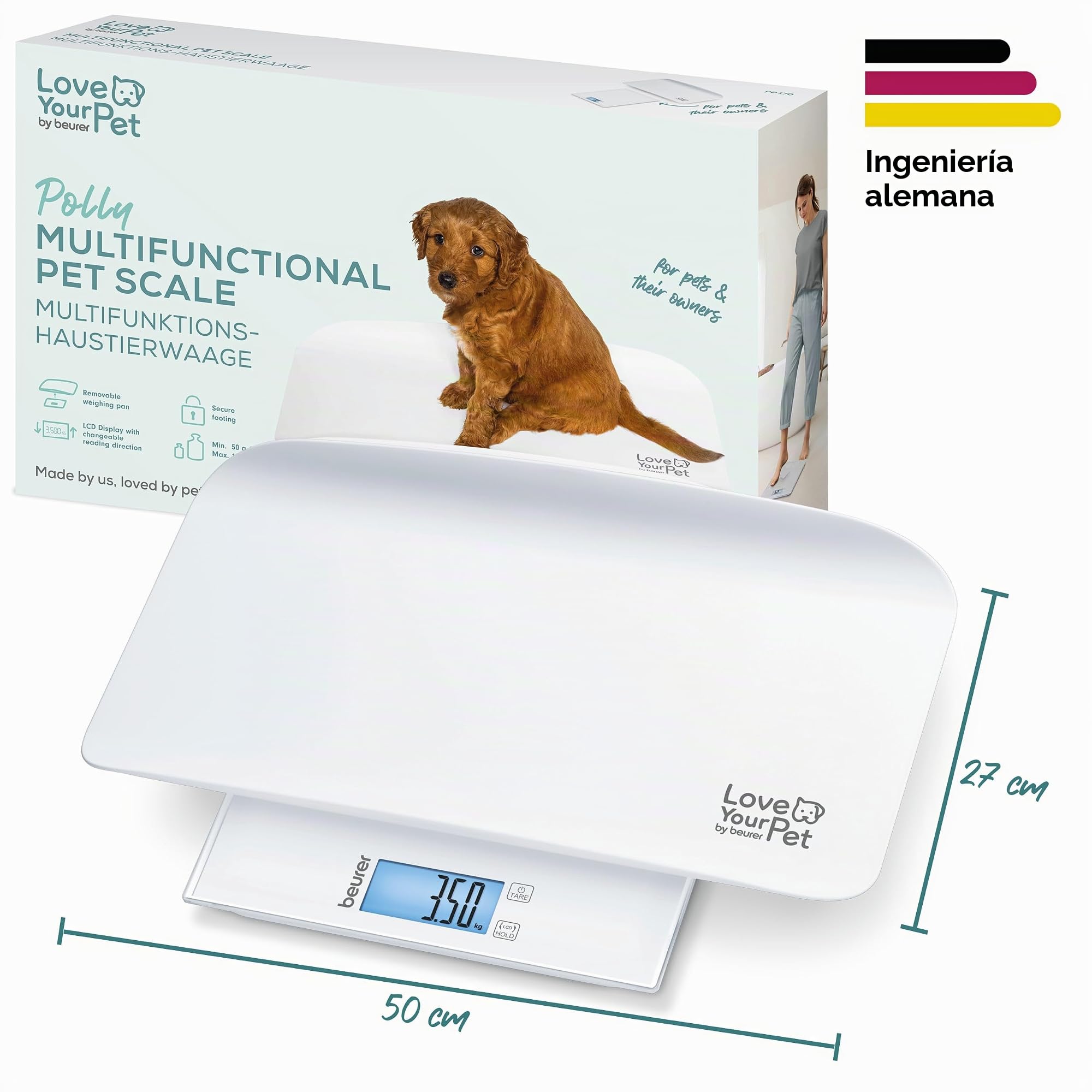 beurer-love-your-pet-b-scula-polly-para-mascotas-y-personas-plato-de-pesaje-extr image 7