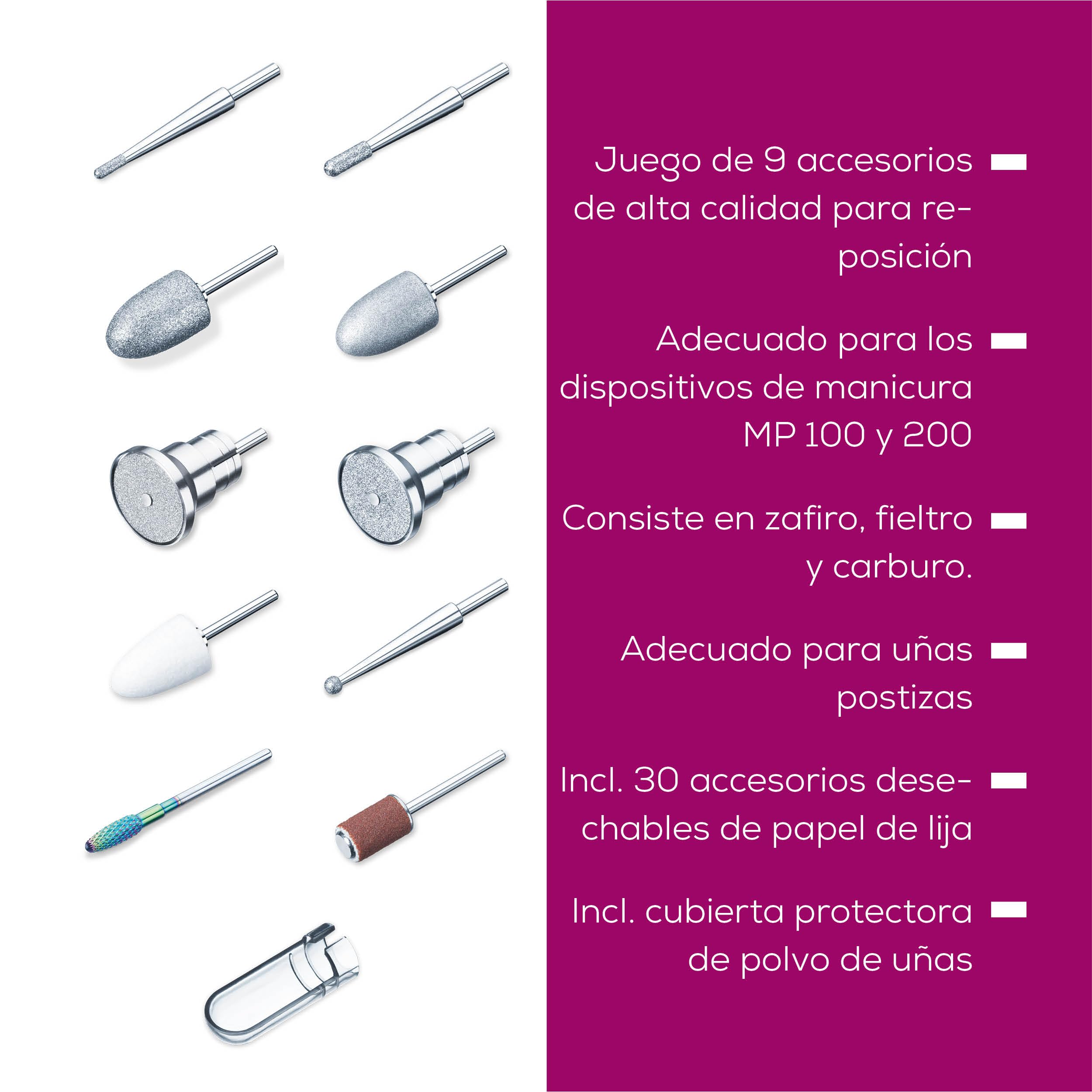 beurer-mp-100-mp-200-set-de-recambio-de-manicura-con-10-fresas-de-zafiro-cer-mic image 4