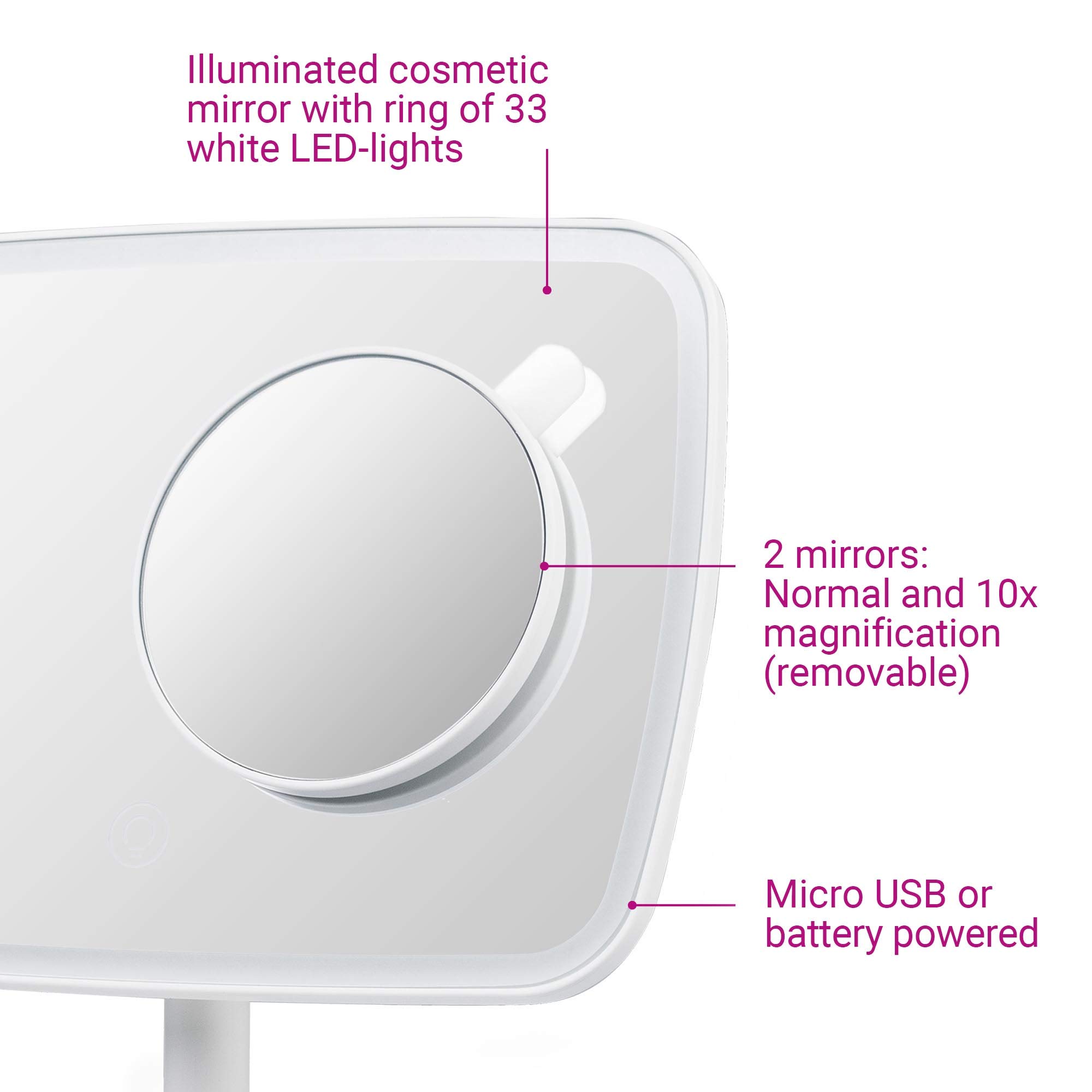 medisana-cm-848-espejo-de-maquillaje-con-iluminaci-n-led-regulable-zoom-5x-y-10x image 5
