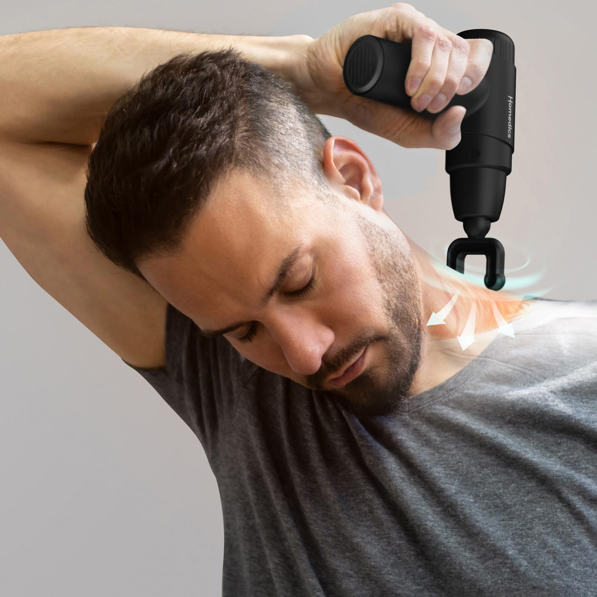 homedics-novo-mini-pistola-de-masaje-el-ctica-vibratoria-con-calor-4-accesorios- image 3
