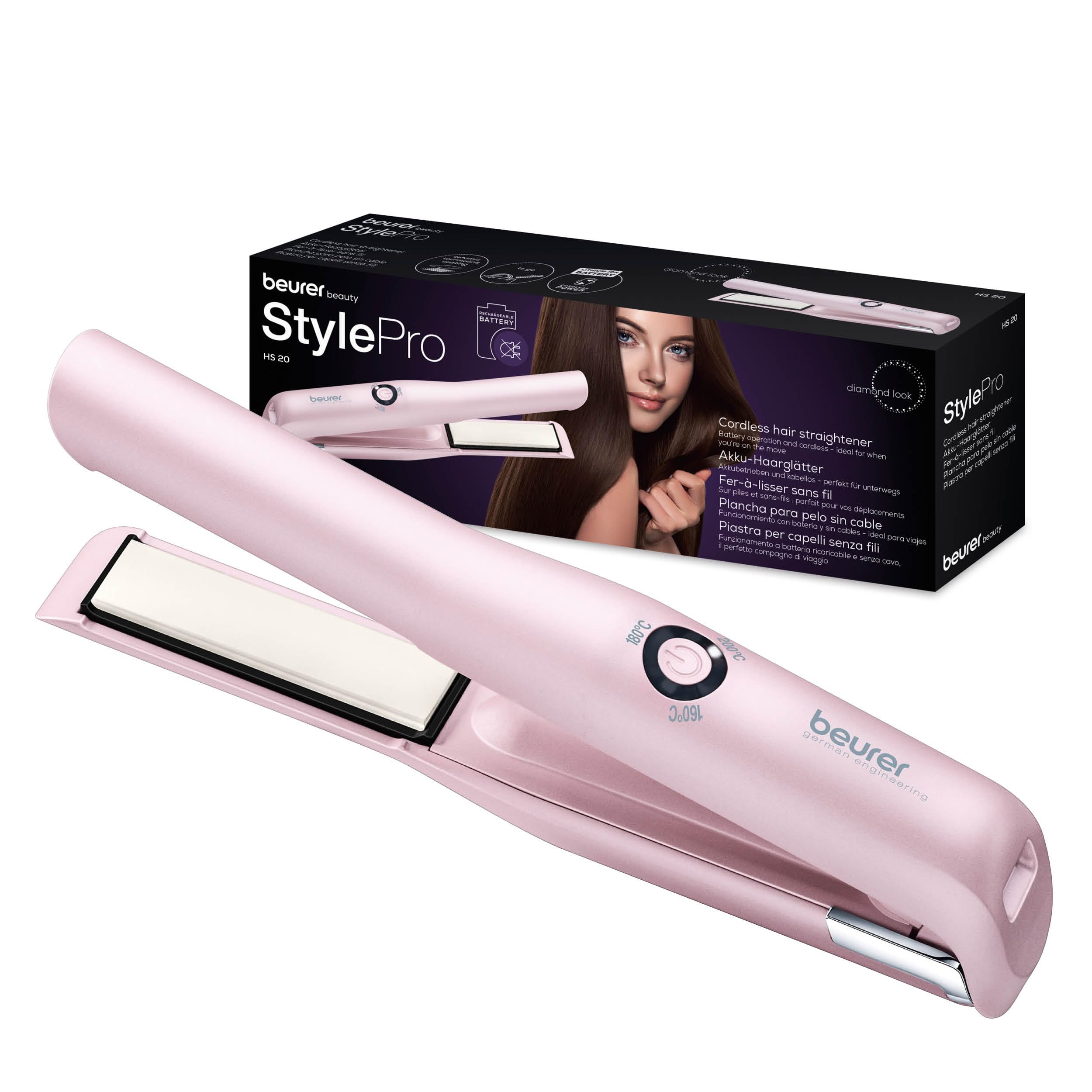 beurer-hs-20-plancha-de-pelo-inal-mbrica-con-carga-usb-3-temperaturas-rosa image 1