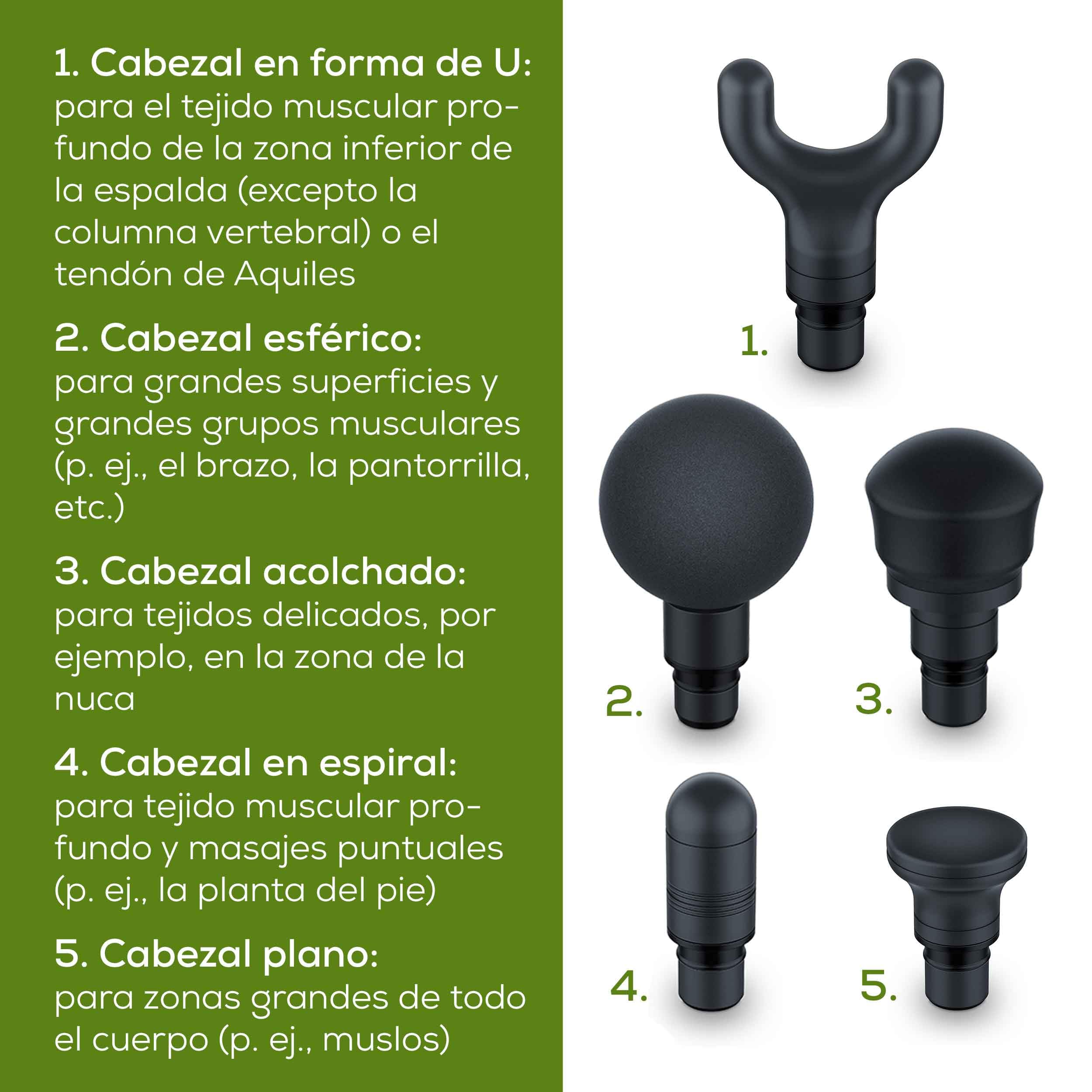 beurer-mg-185-pistola-de-masaje-massage-gun-con-5-accesorios-9-niveles-de-intens image 5