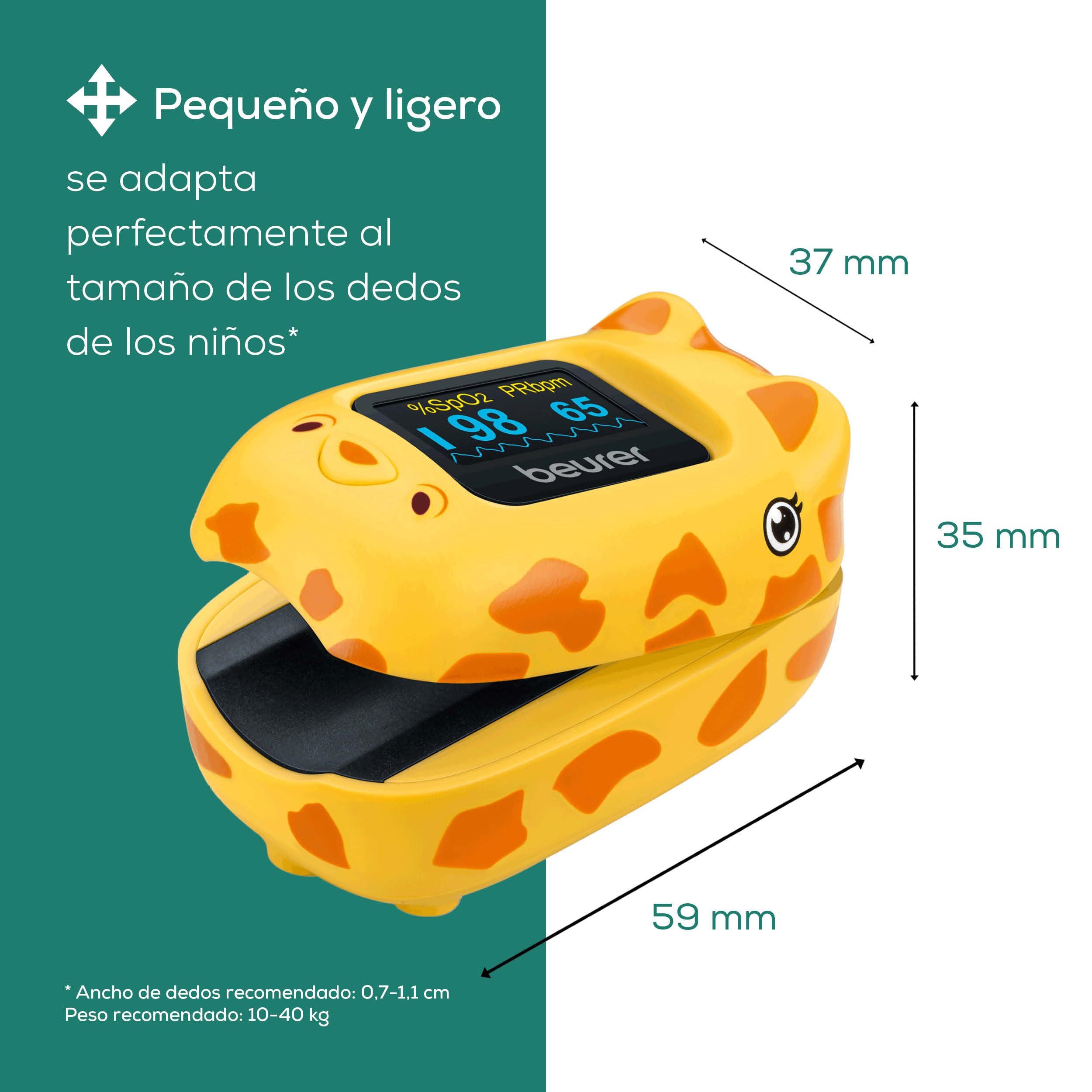 beurer-po-13-kids-ox-metro-de-pulso-de-dedo-para-ni-os-dise-o-jirafa-spo2-y-puls image 3