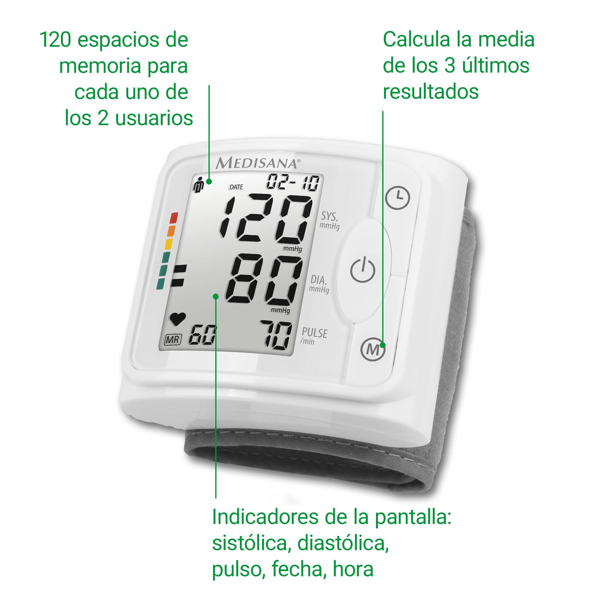medisana-bw-320-tensi-metro-de-mu-eca-digital-con-escala-semaf-rica-detecci-n-de image 5