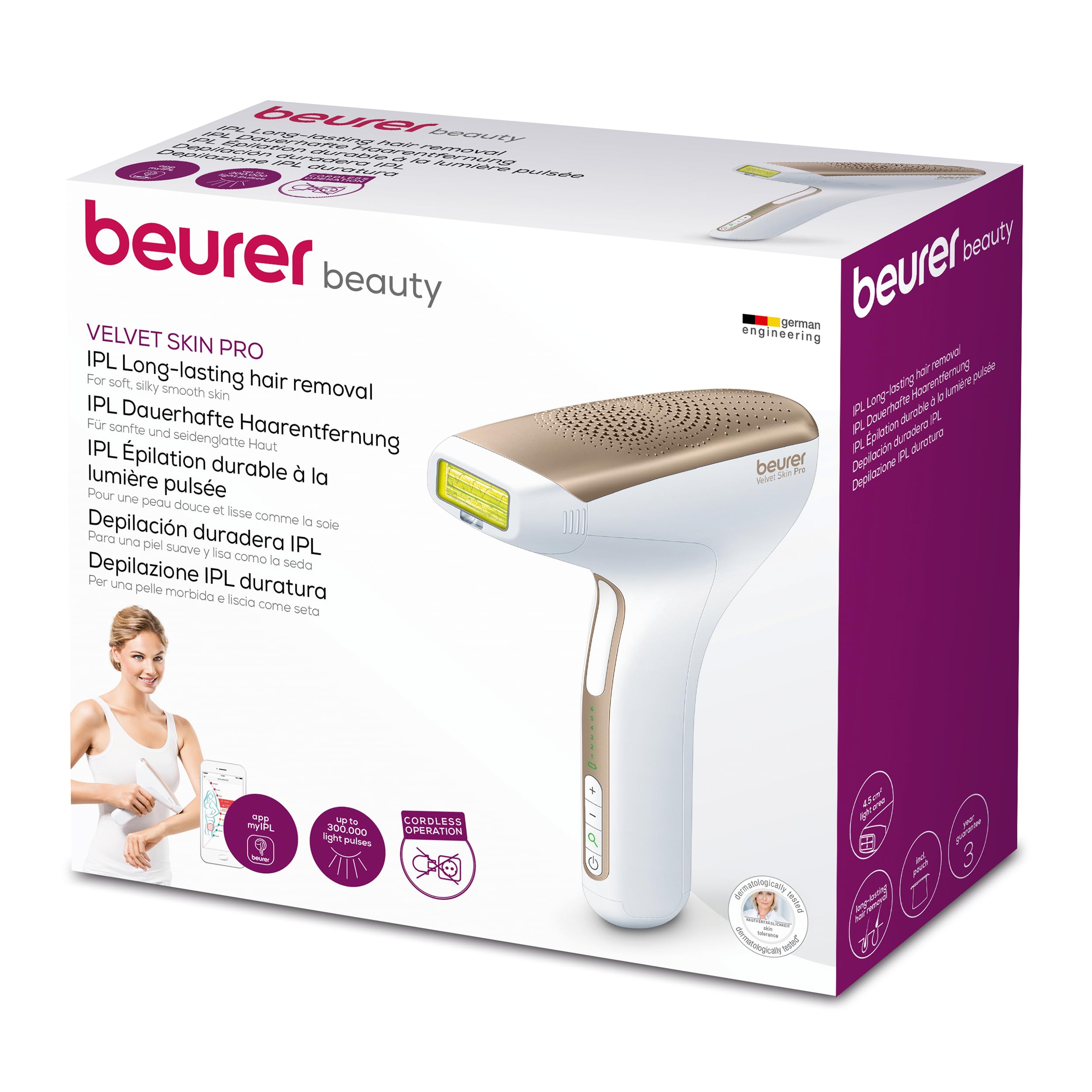 beurer-ipl-8500-velvet-skin-pro-depiladora-de-luz-pulsada-ipl-con-app-my-ipl-car image 3